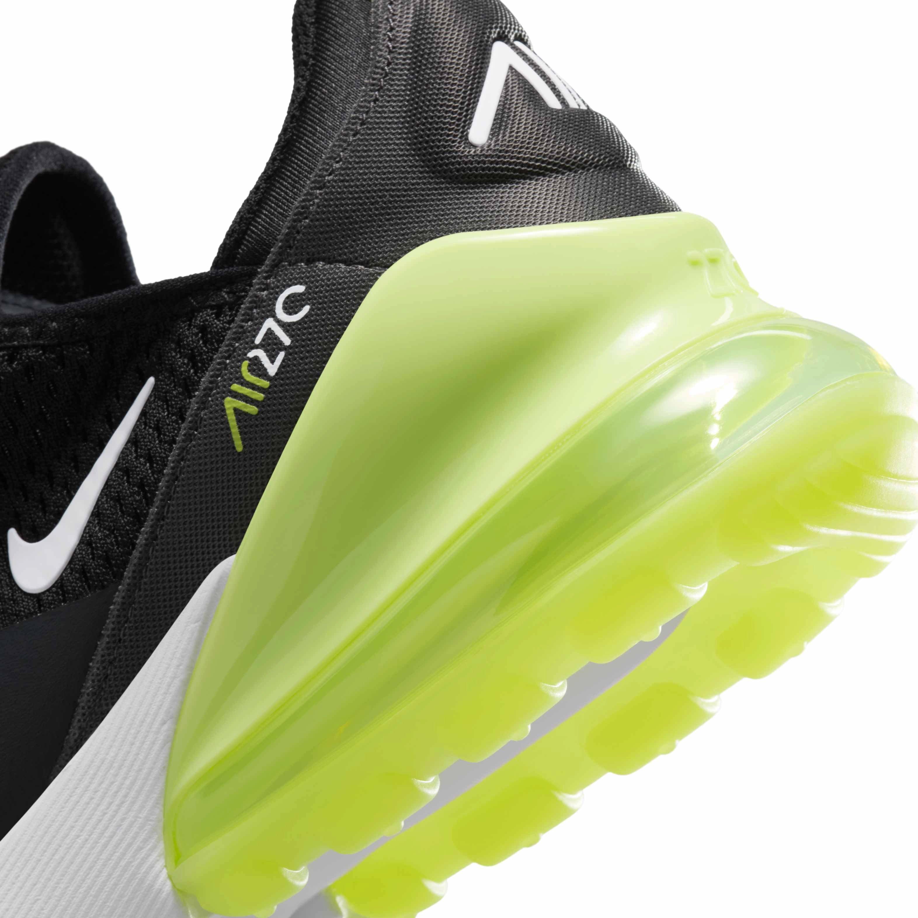 Nike Air Max 270 Grade School Boys' Black - Light Lemon Twist