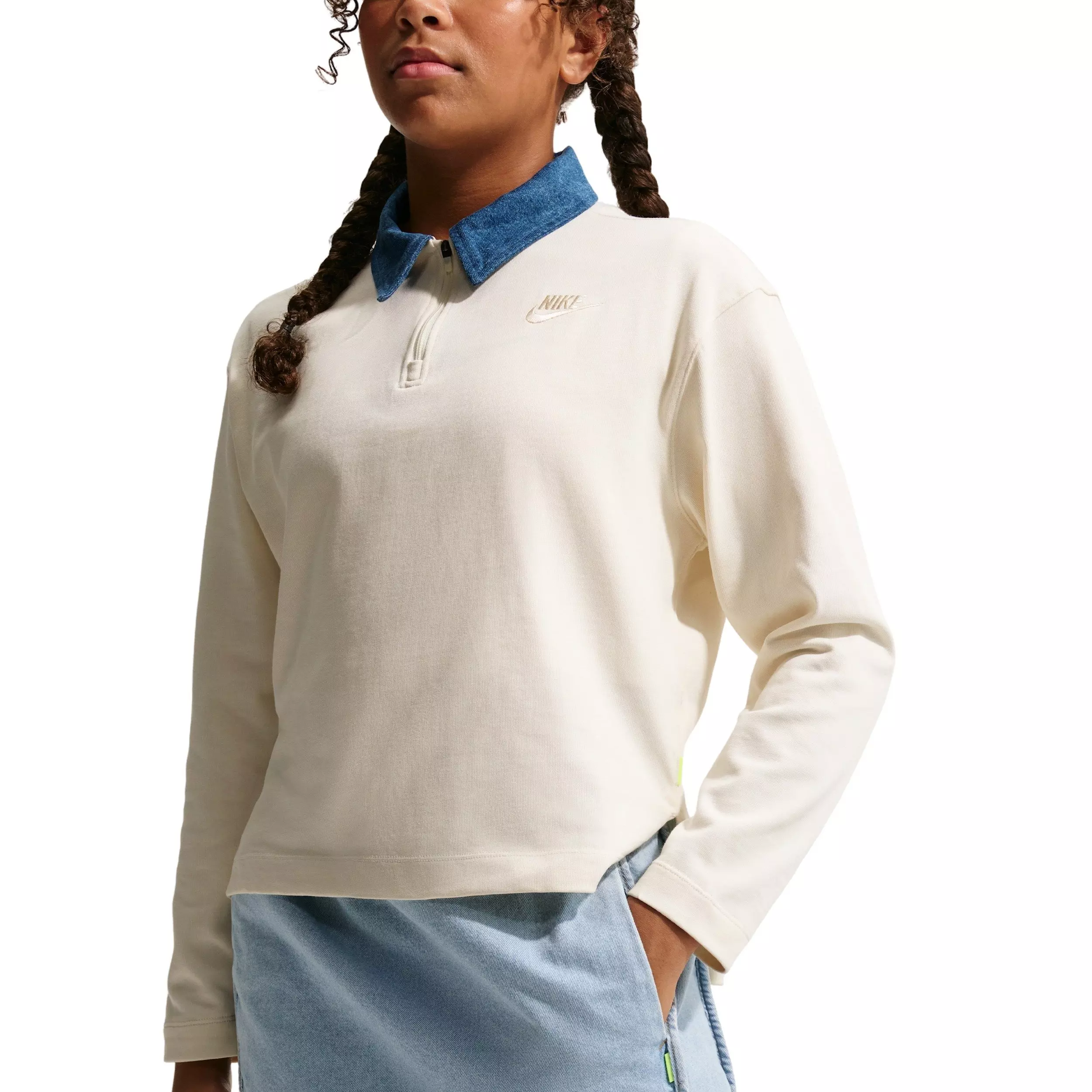 Nike Big Girls' Sportswear Collection Lt Denim Skirt - LT DENIM