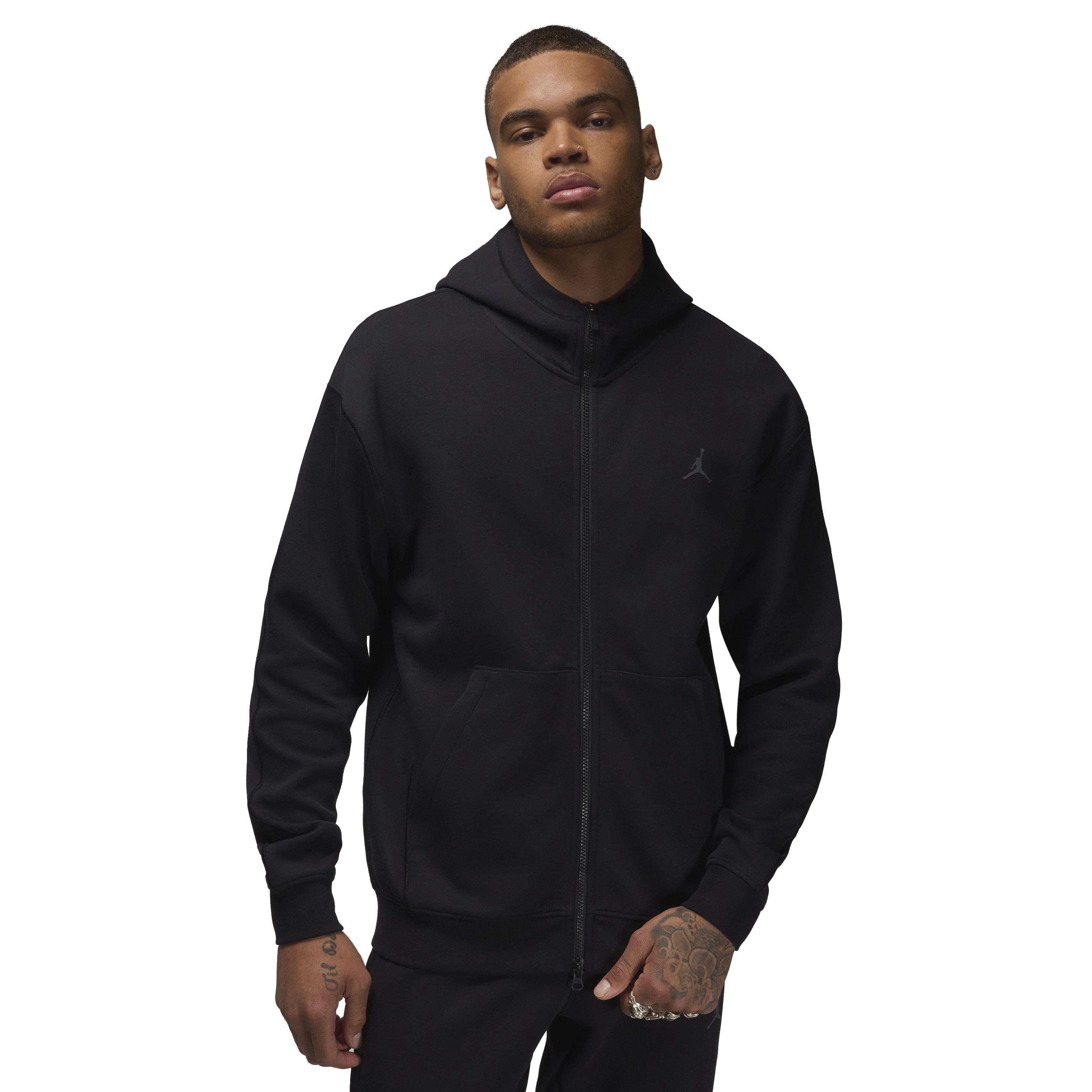 Jordan Men's Sport Hoop Fleece Dri-FIT Full-Zip Jacket - BLACK Thumbnail View 1