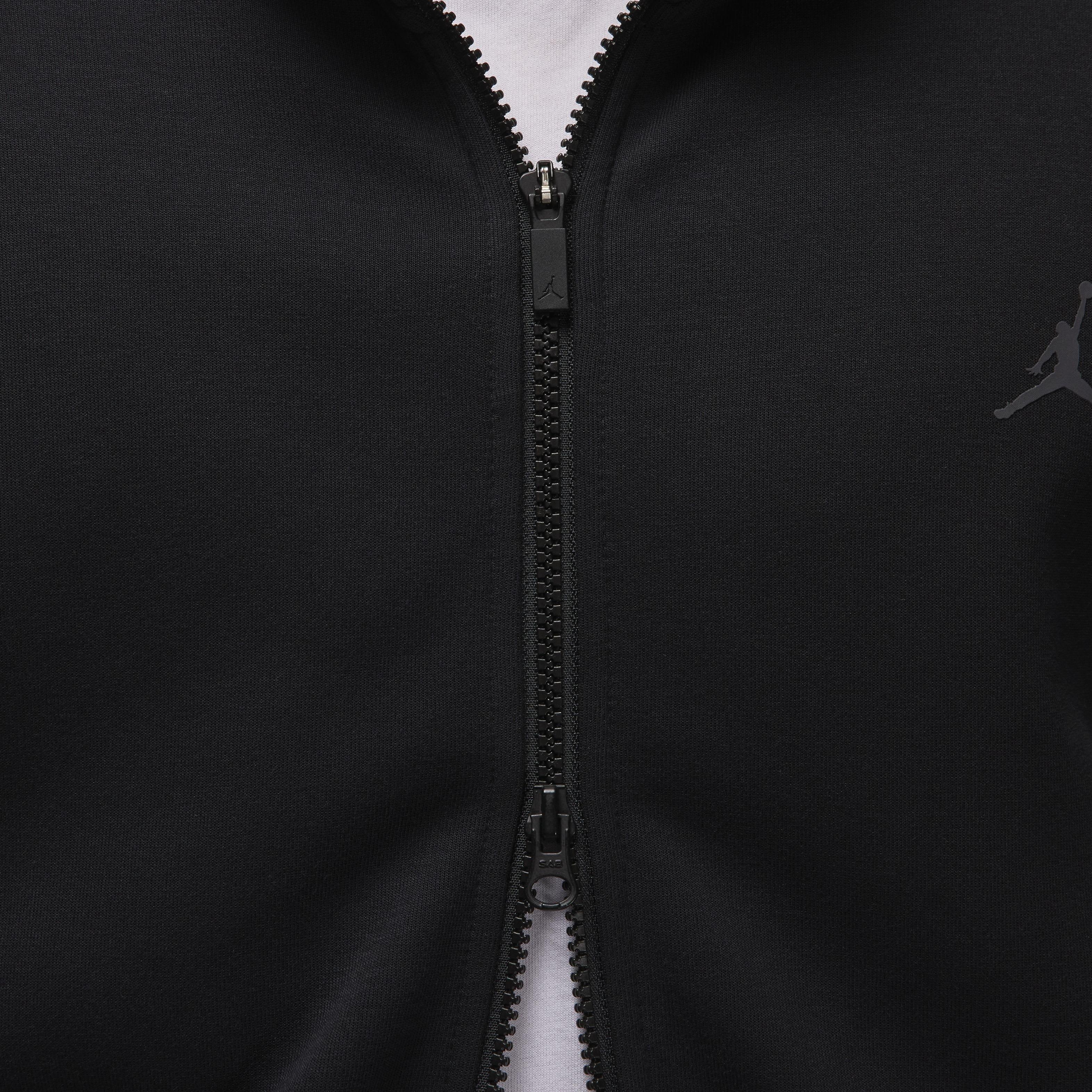 Jordan Men's Sport Hoop Fleece Dri-FIT Full-Zip Jacket - BLACK Thumbnail View 4
