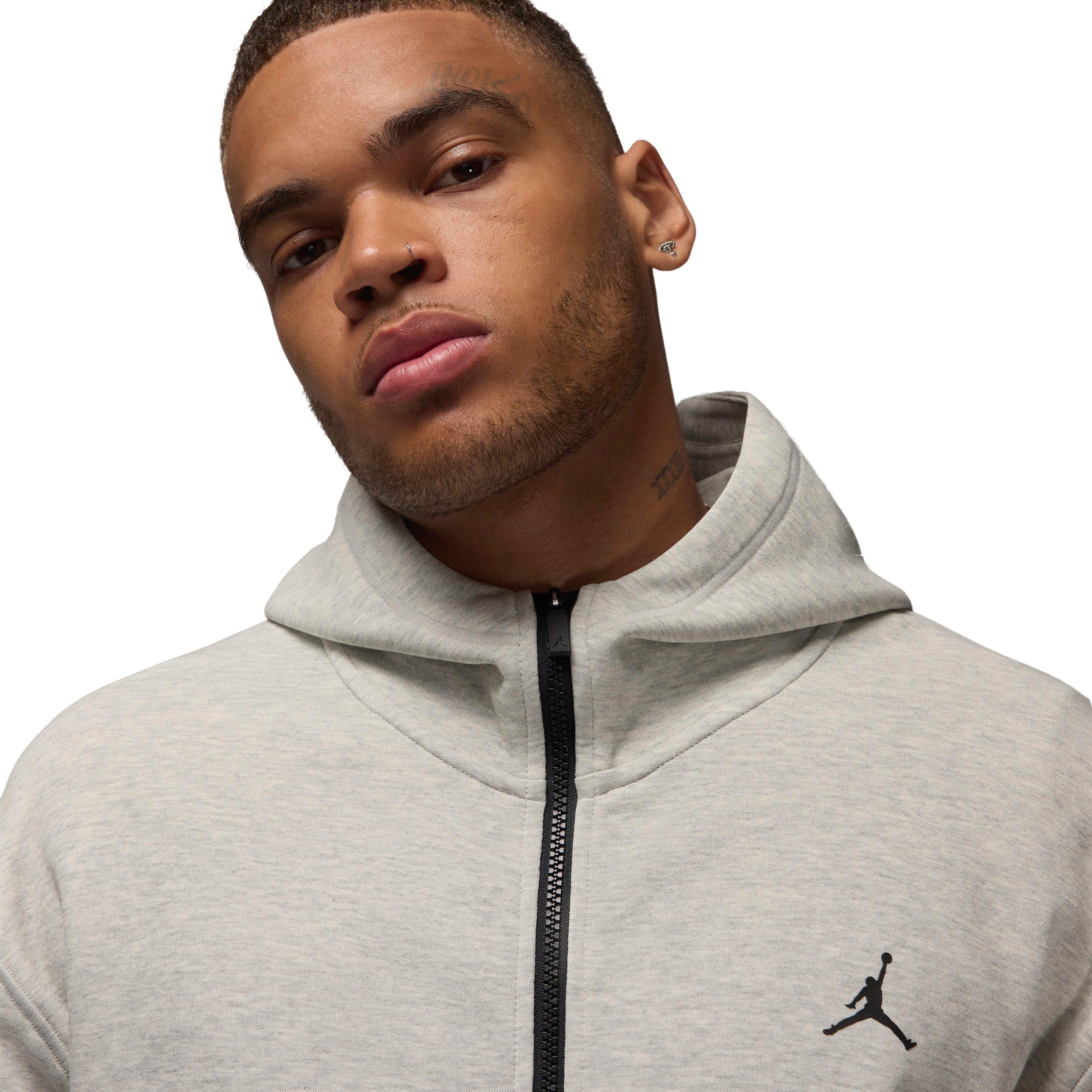 Jordan Men's Sport Hoop Fleece Dri-FIT Full-Zip Jacket - GREY Thumbnail View 3