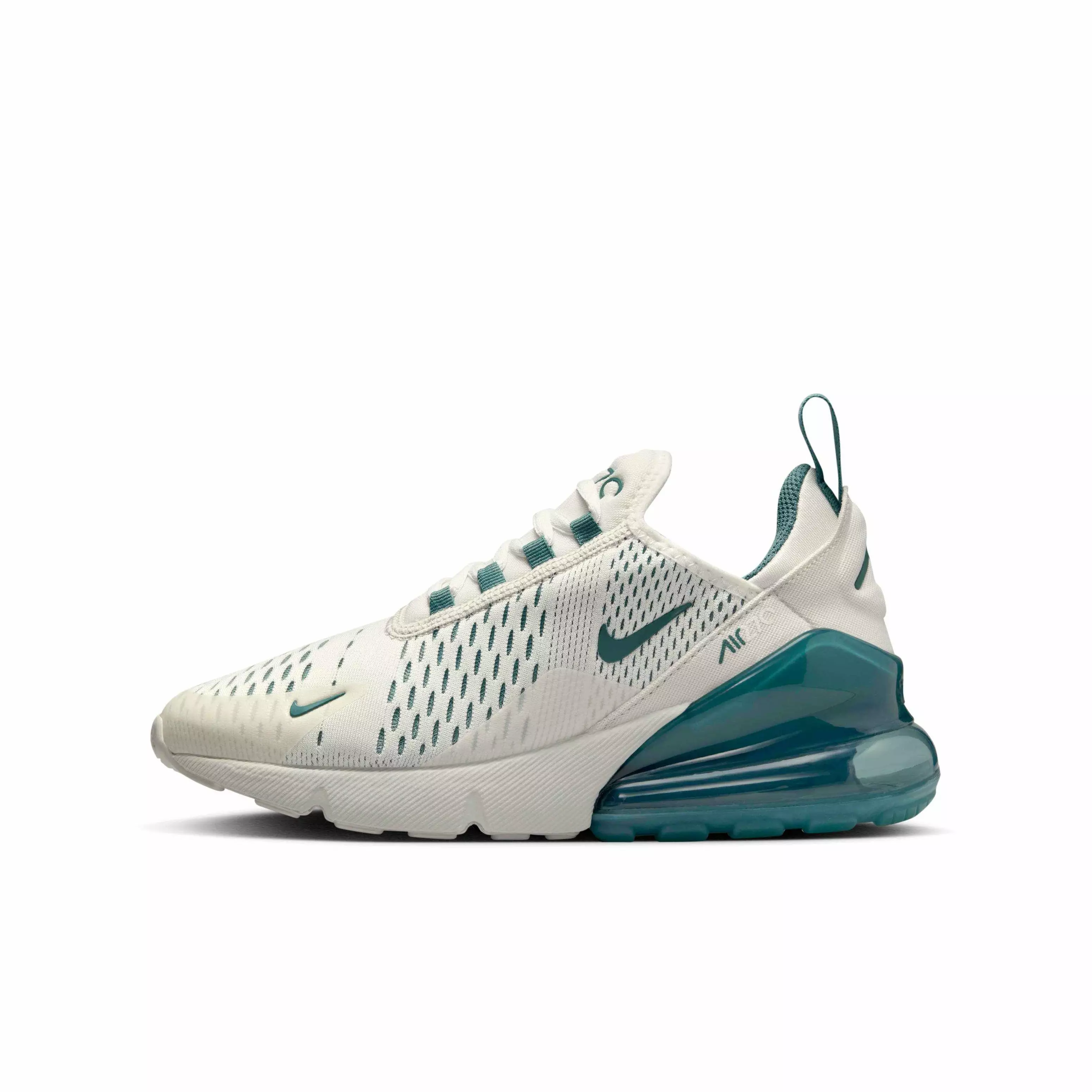 Nike Air Max 270 "Sail/Light Bone/Light Orewood Brown/Bicoastal" Grade School Boys' Shoe - SAIL/LT BONE/LT BROWN/BICOASTAL