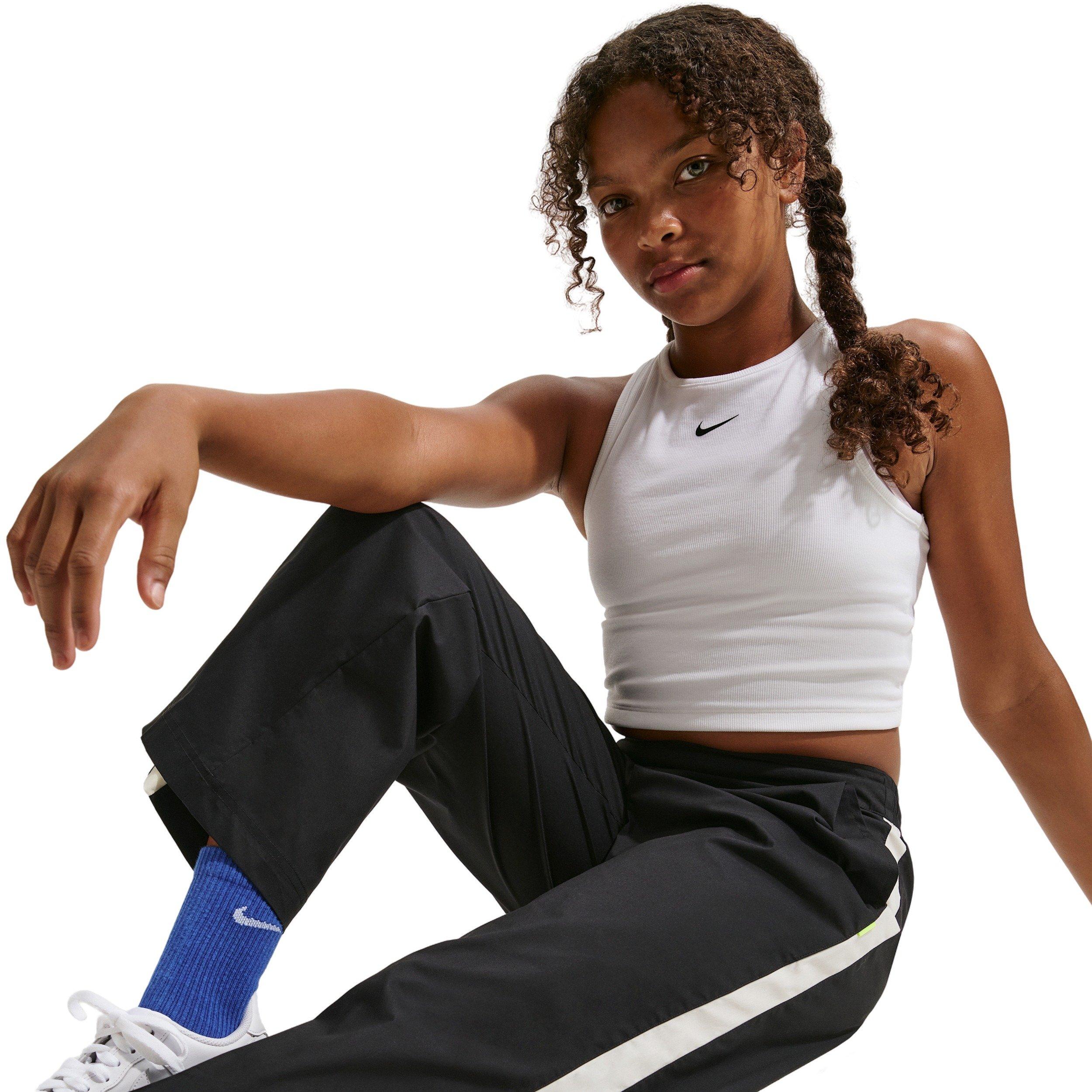 Nike Big Girls' Sportswear Collection Woven Pants - Black - BLACK Thumbnail View 3