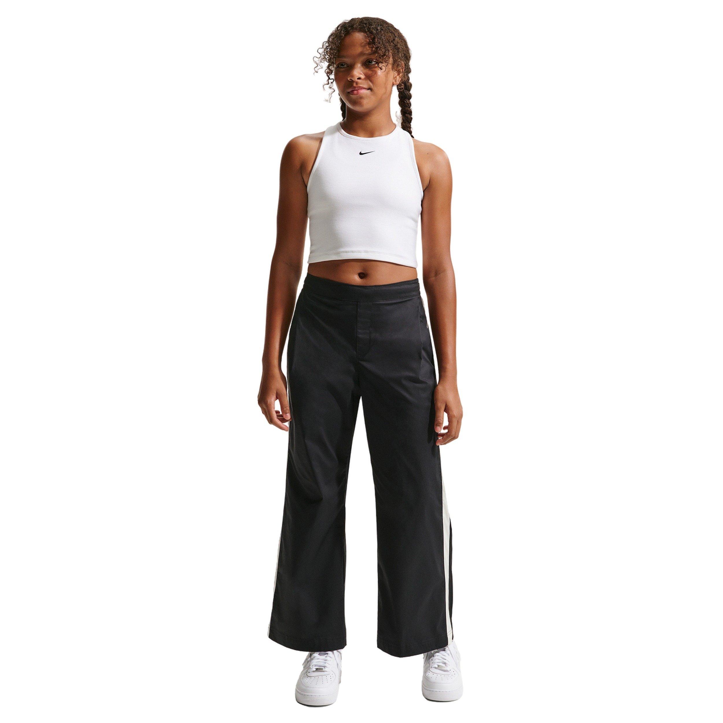 Nike Big Girls' Sportswear Collection Woven Pants -Black - BLACK Thumbnail View 4