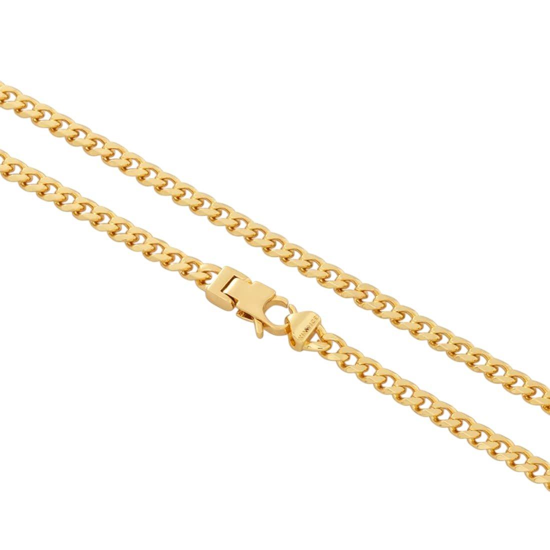 King Ice 4mm Miami Cuban Link Chain - Gold - GOLD