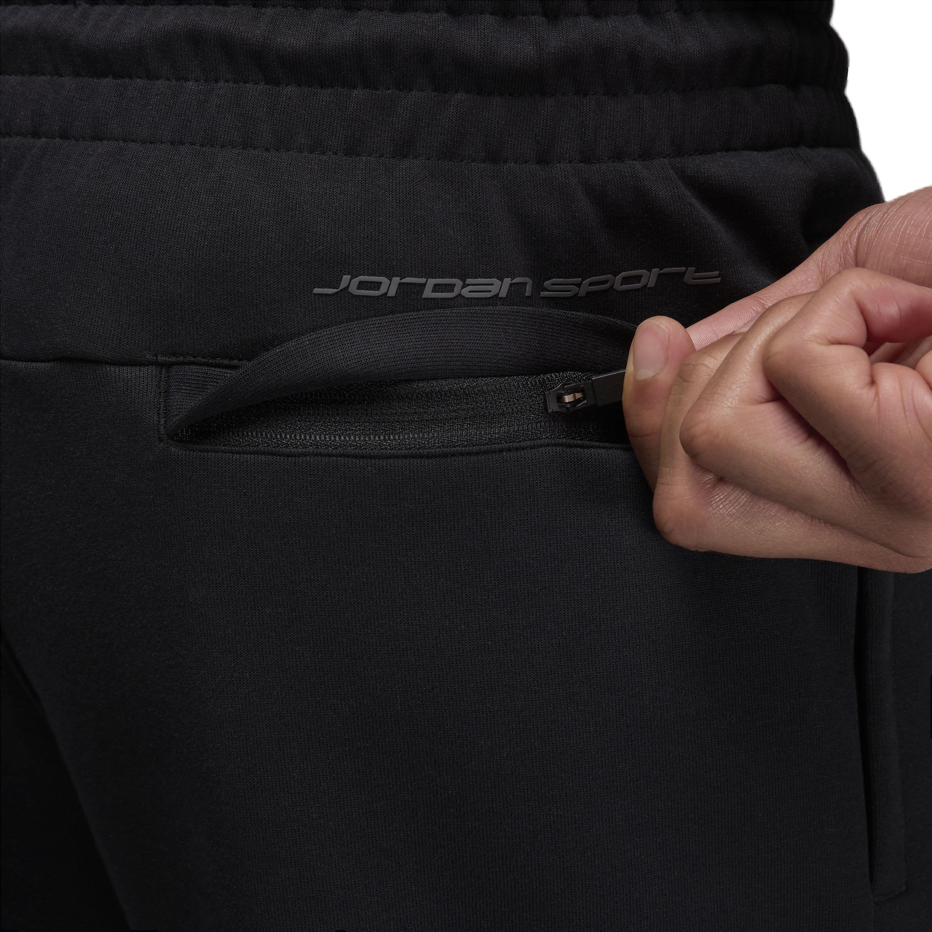 Jordan Men's Sport Hoop Fleece Dri-FIT Pants - BLACK Thumbnail View 4