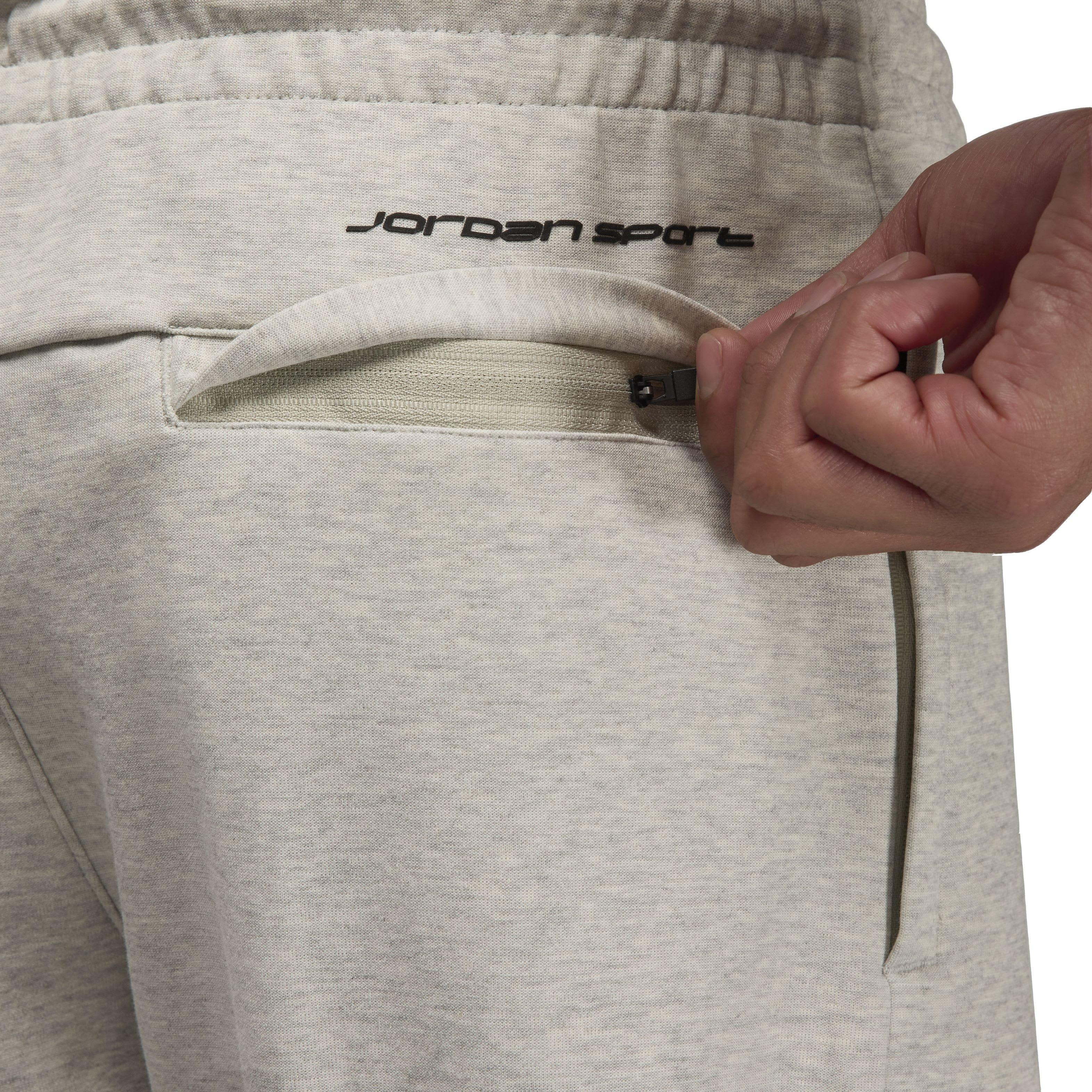 Jordan Men's Sport Hoop Fleece Dri-FIT Pants - GREY Thumbnail View 4