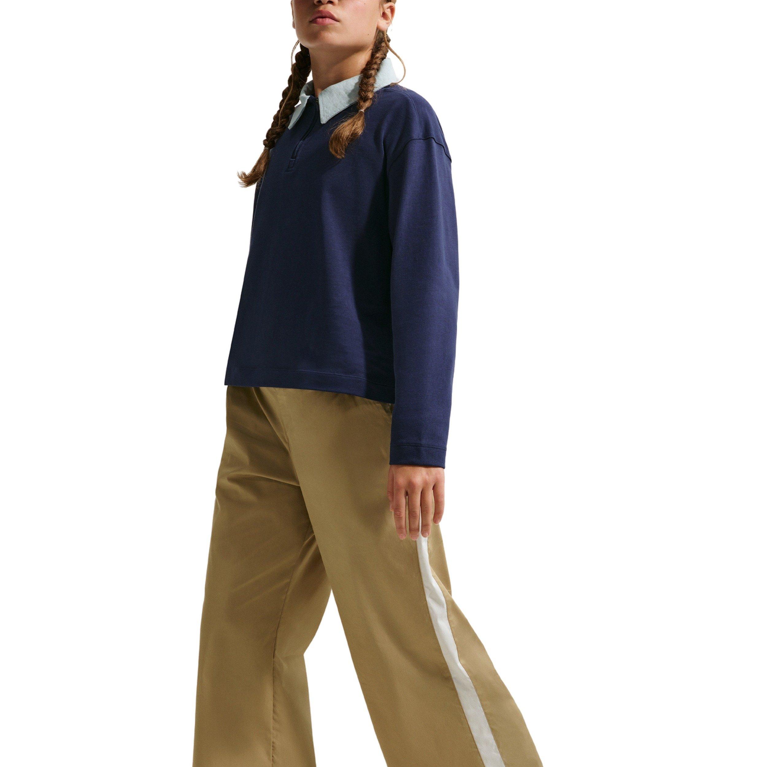 Nike Big Girls' Sportswear Collection Woven Pants -Beige - BEIGE Thumbnail View 3