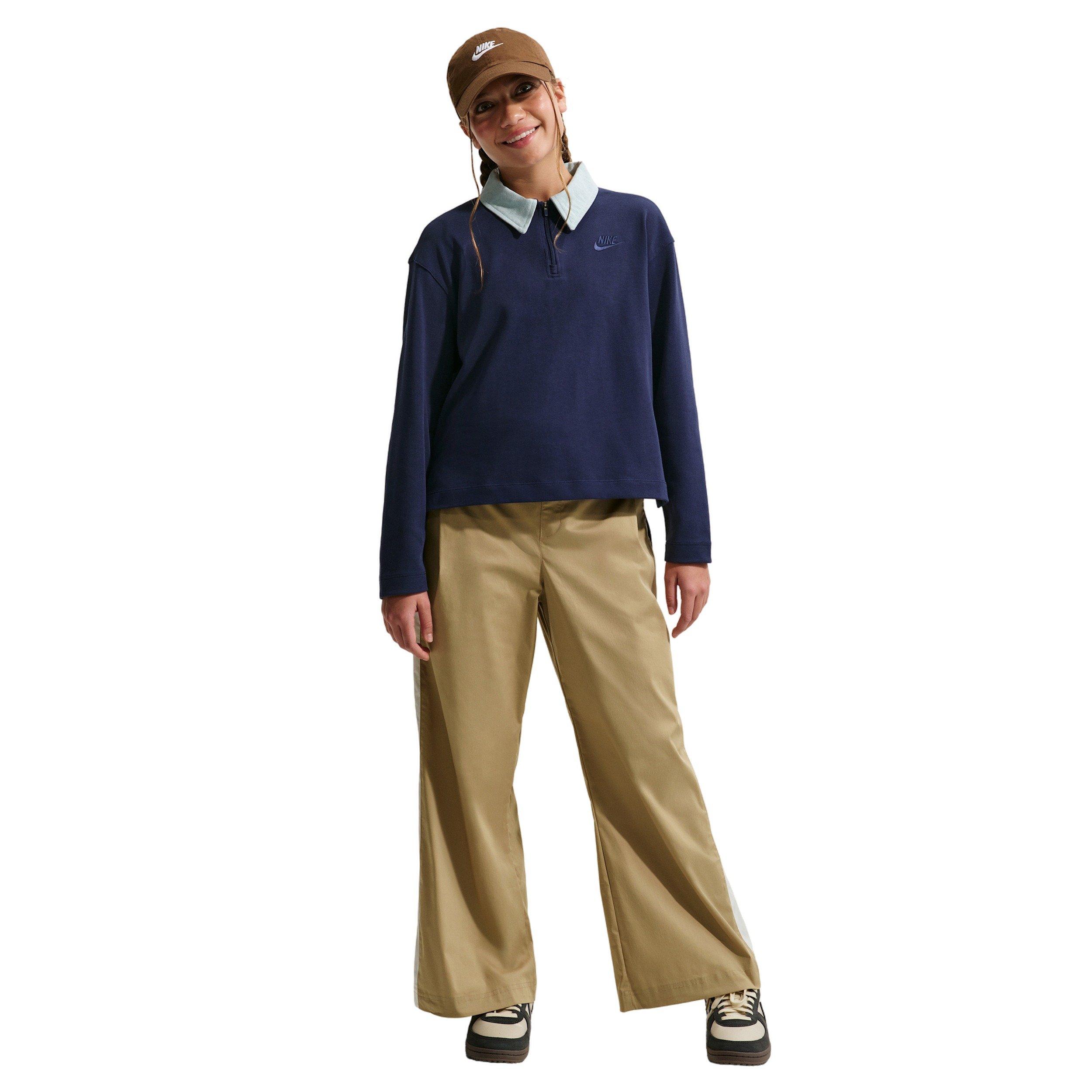 Nike Big Girls' Sportswear Collection Woven Pants - Beige - BEIGE Thumbnail View 4