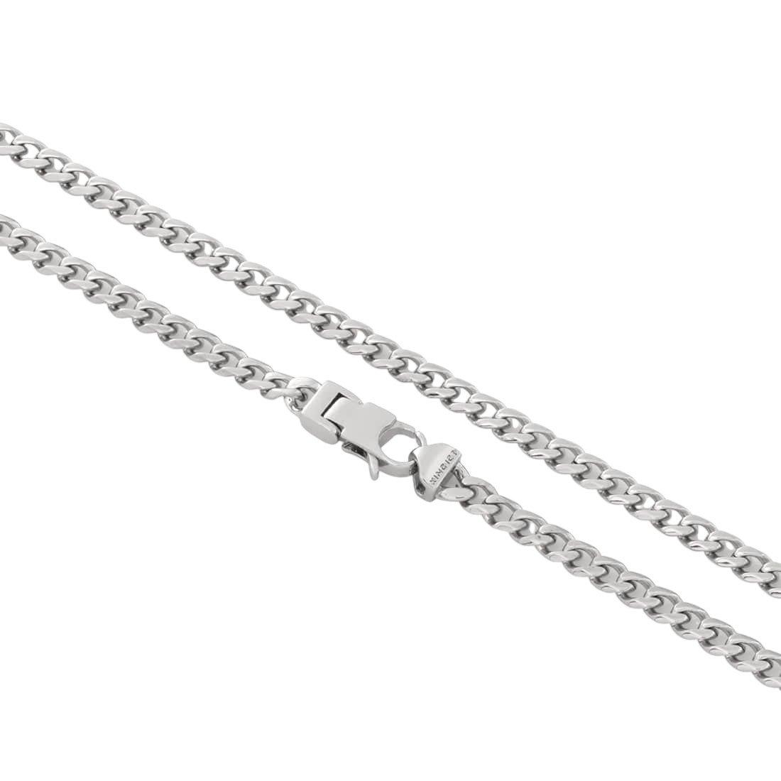 King Ice 4mm Miami Cuban Link Chain - White Gold - WHITE GOLD