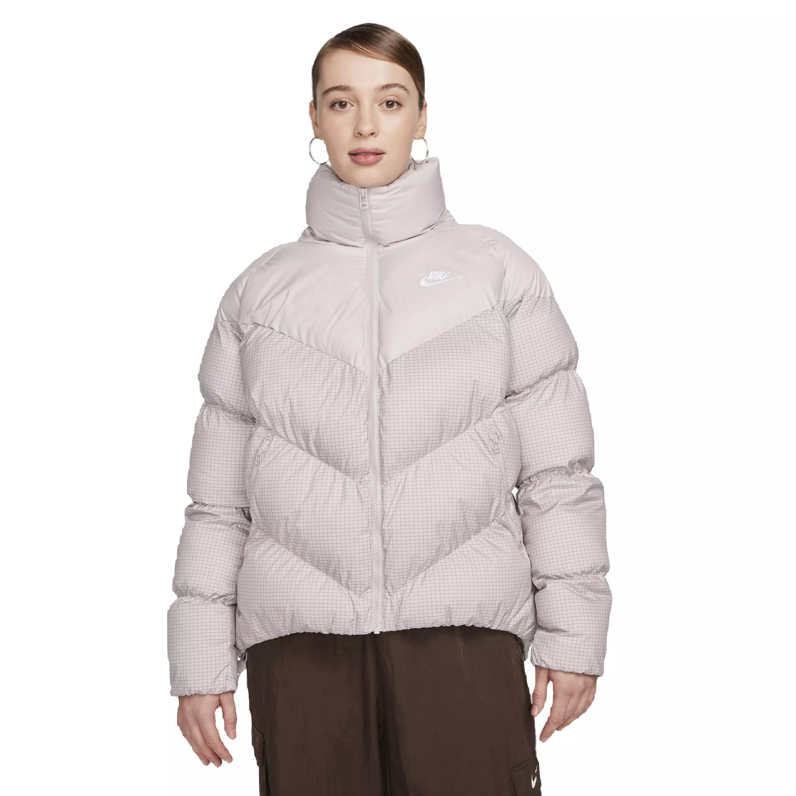 Nike Women's Sportswear Windpuffer Therma-FIT Loose Puffer Jacket - VIOLET