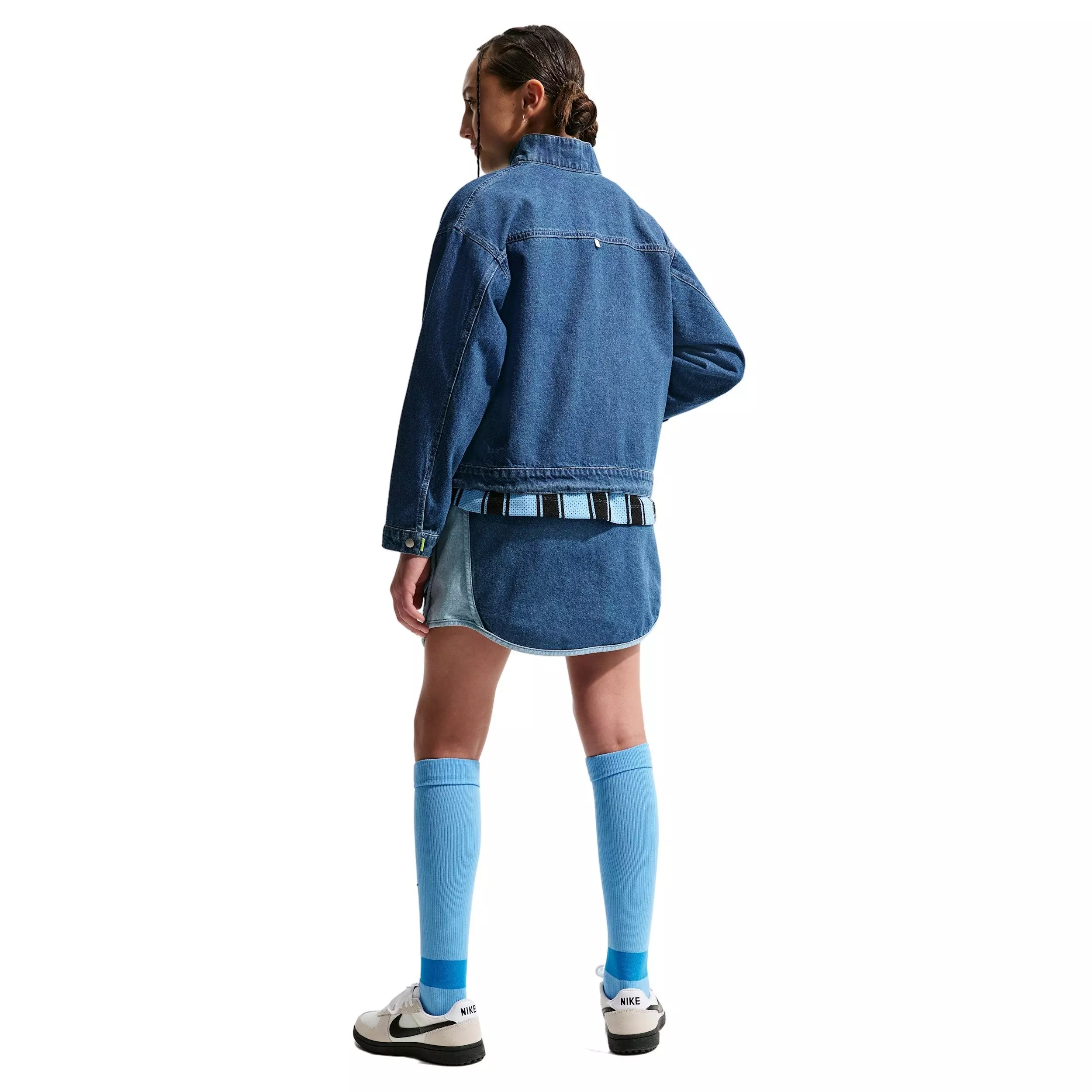 Nike Big Kids' Sportswear Collection Windrunner Denim Jacket - DENIM