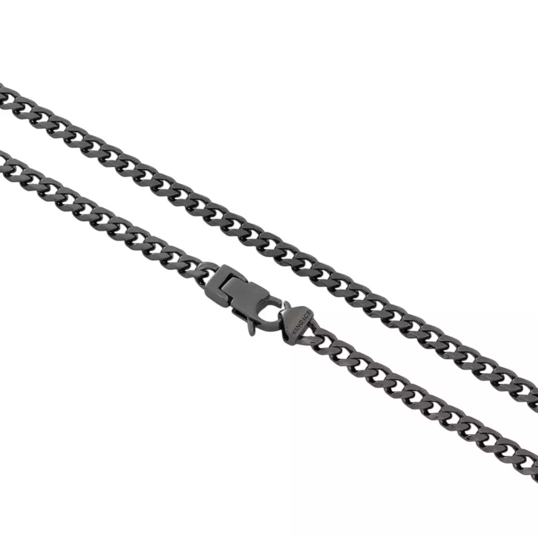 King Ice 4mm Miami Cuban Link Chain - Black - BLACK