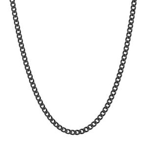 King Ice 4mm Miami Cuban Link Chain - Black - BLACK