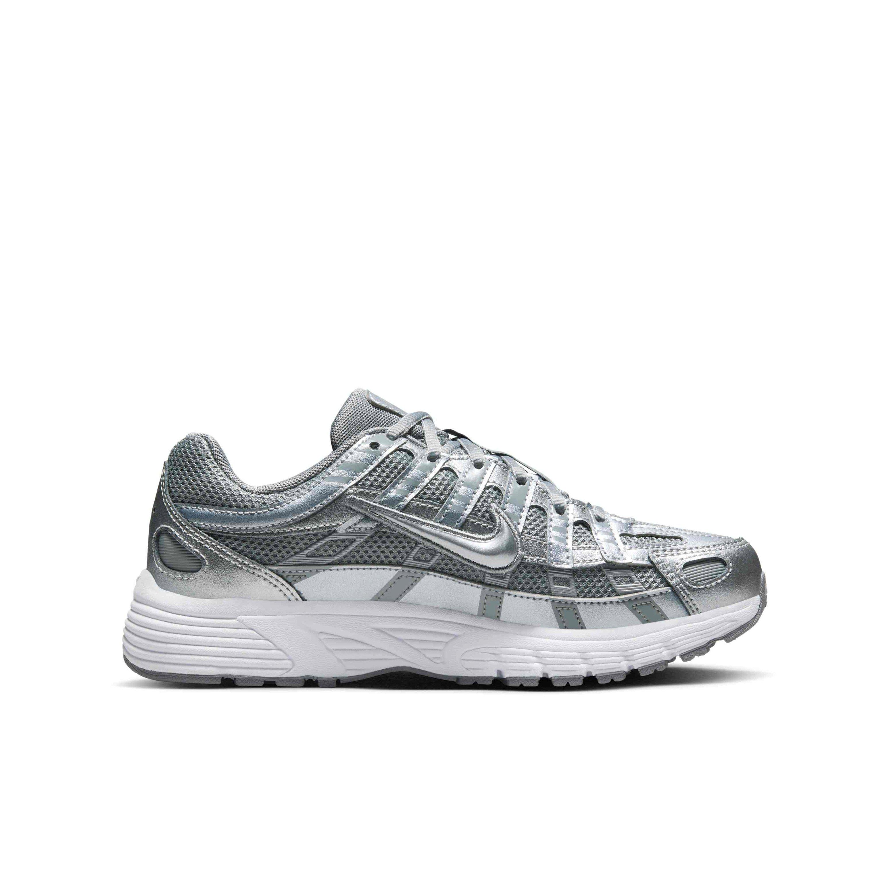 Nike P-6000 "Metallic Cool Grey/White/Wolf Grey/Cool Grey" Grade School Boys' Shoe