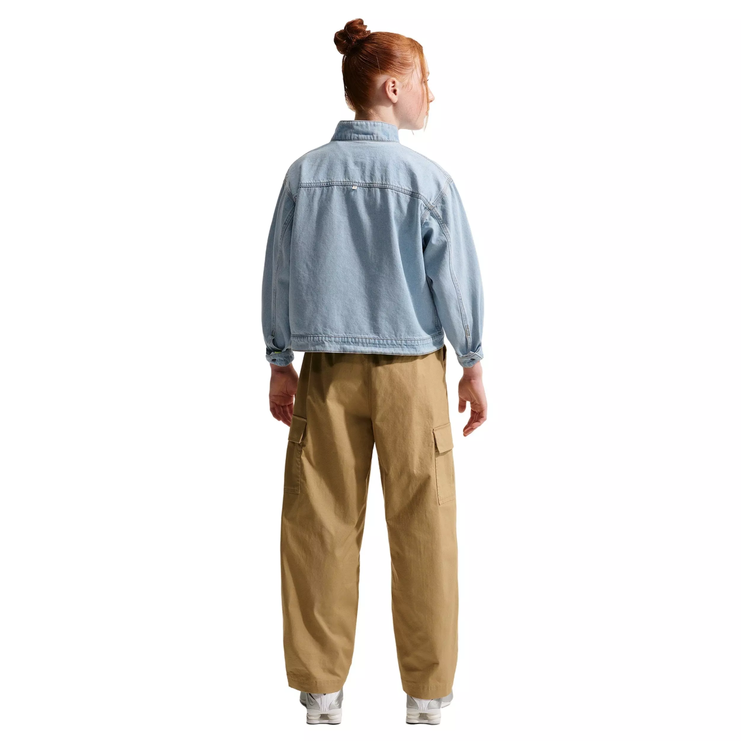 Nike Big Girls' Sportswear Collection Windrunner Lt Denim Jacket - LT DENIM