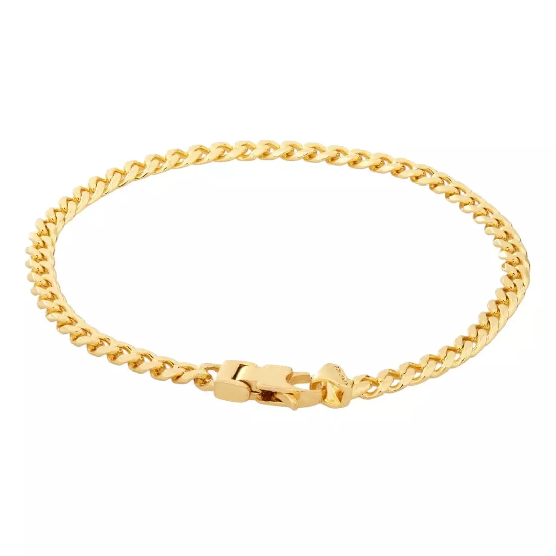King Ice 4mm Miami Cuban Link Bracelet - Gold - GOLD