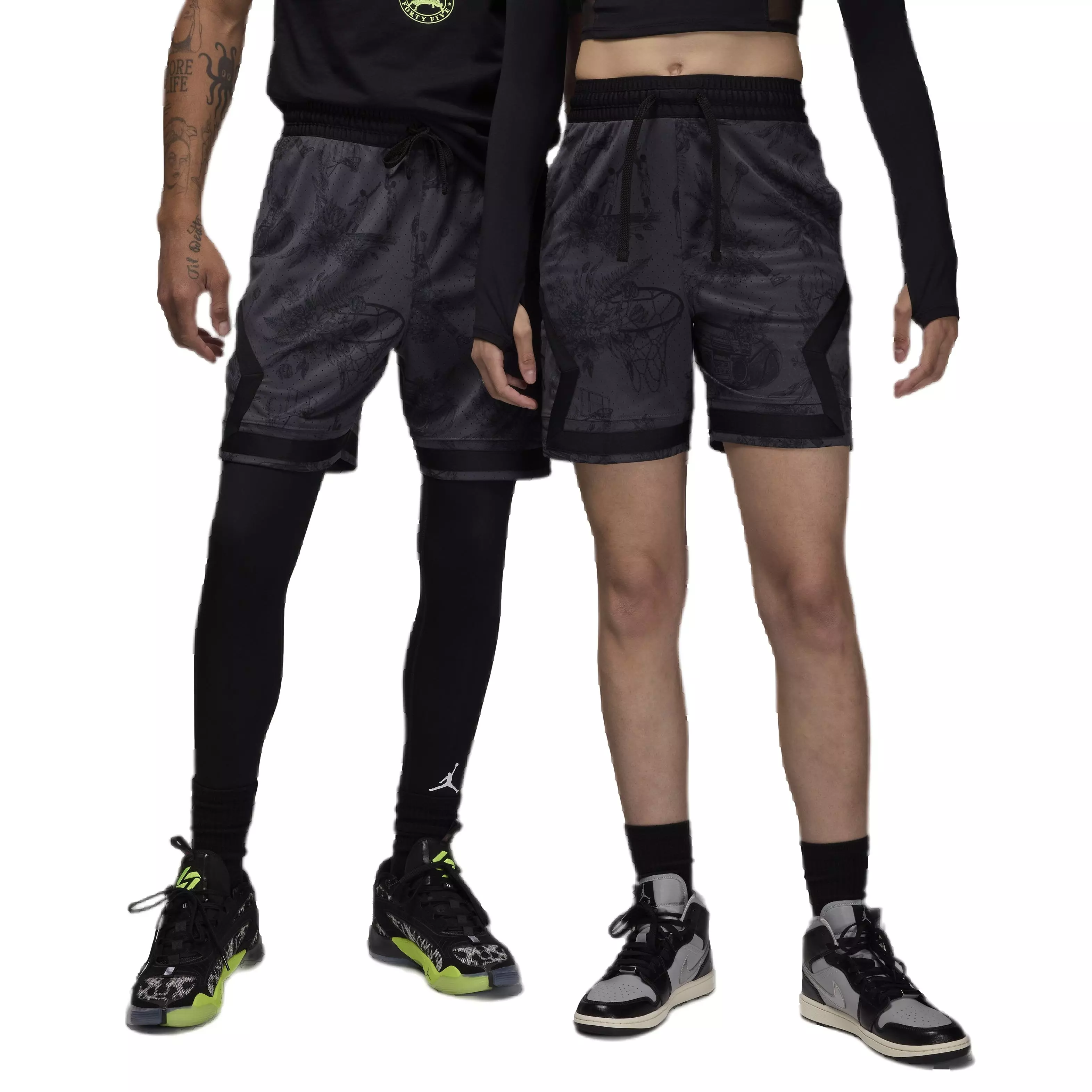 Jordan Men's Sport Dri-FIT Printed Diamond Sports - BLACK