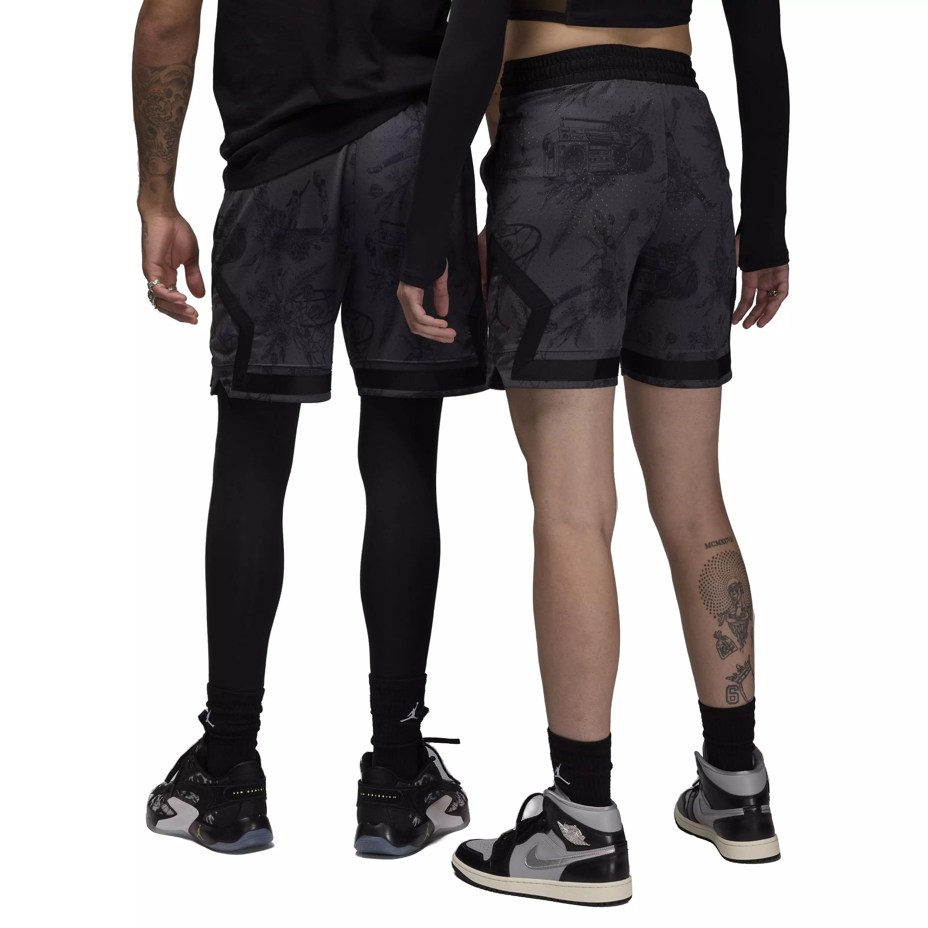 Jordan Men's Sport Dri-FIT Printed Diamond Sports - BLACK