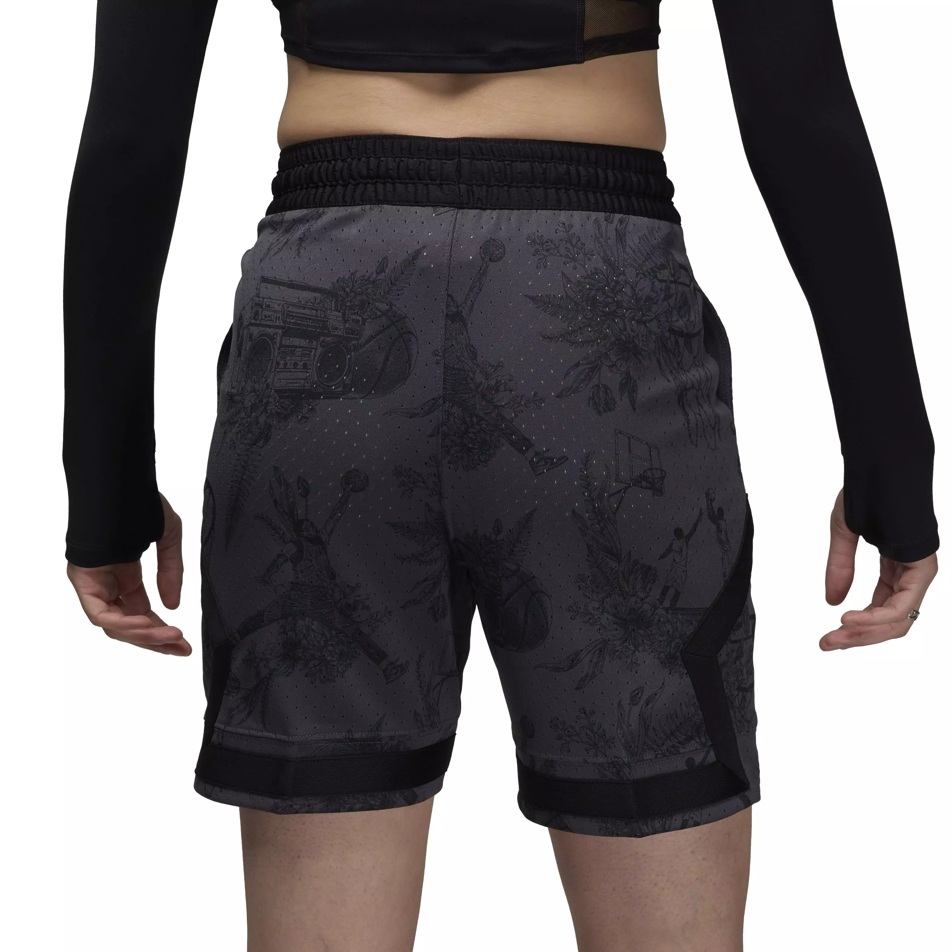 Jordan Men's Sport Dri-FIT Printed Diamond Sports - BLACK