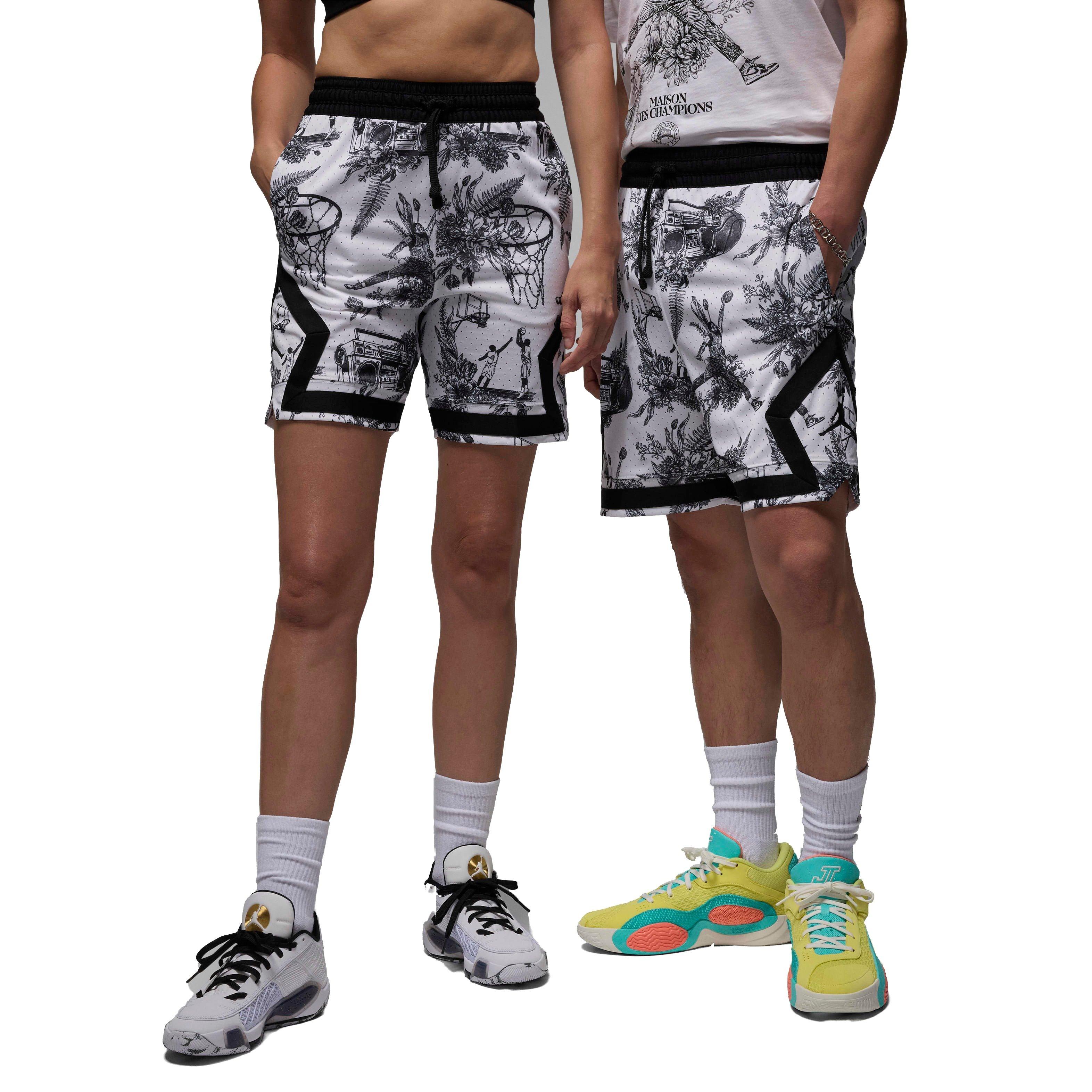 Jordan Men's Sport Dri-FIT Printed Diamond Sports - WHITE/BLACK Thumbnail View 1