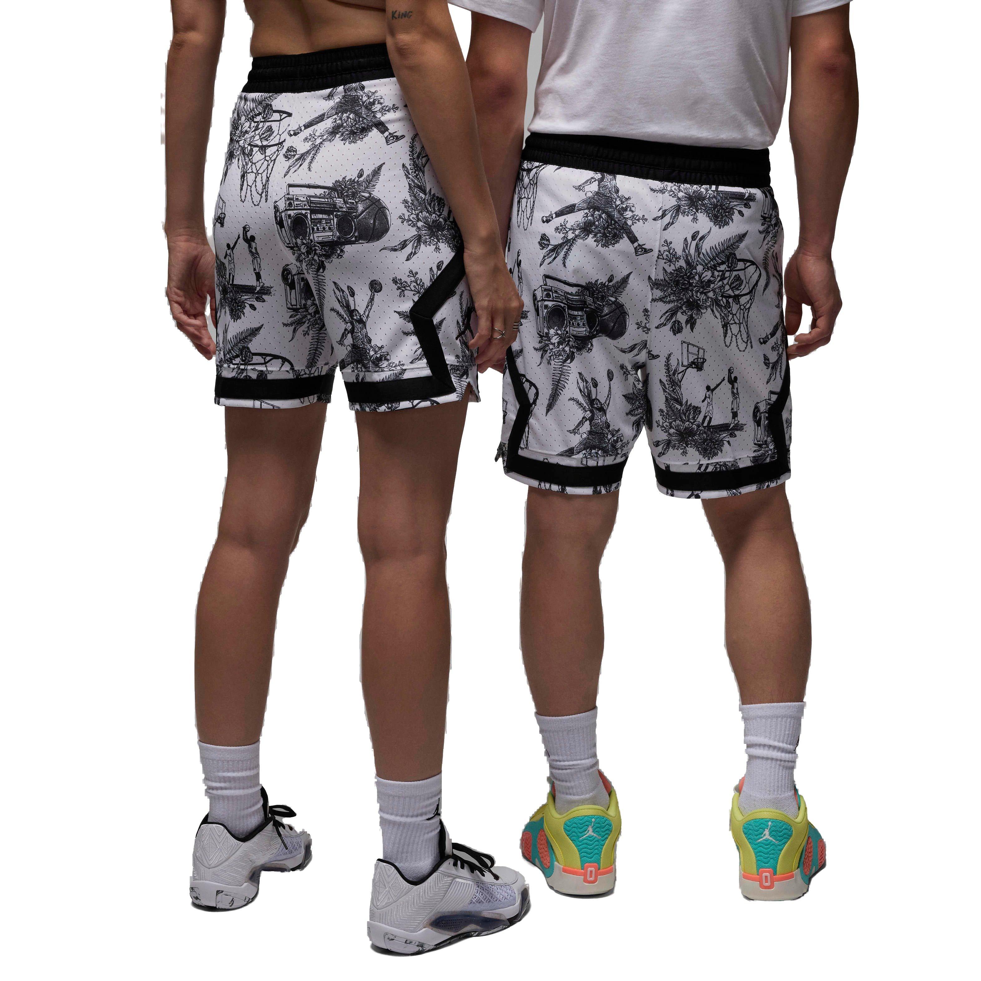 Jordan Men's Sport Dri-FIT Printed Diamond Sports - WHITE/BLACK Thumbnail View 2