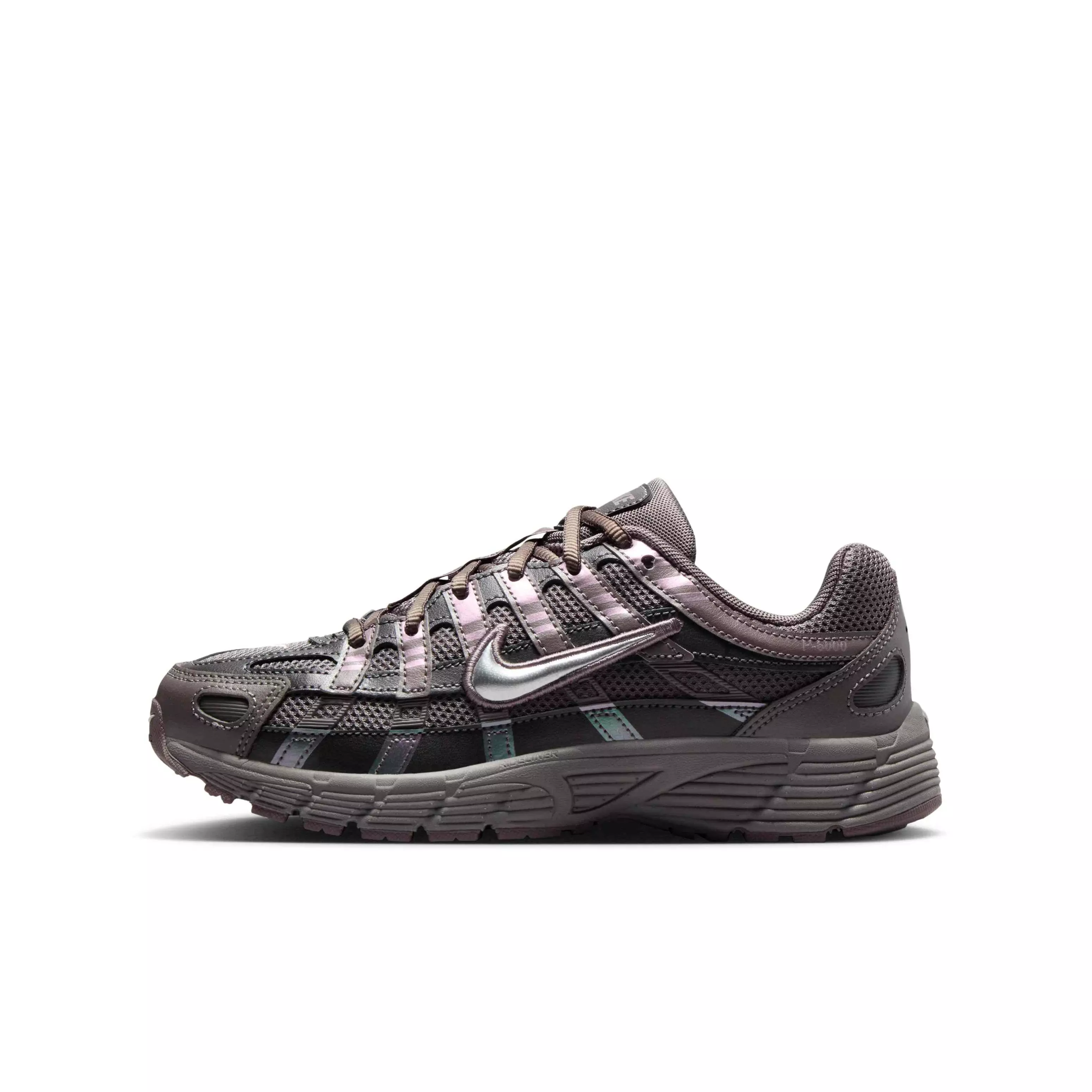 Nike P-6000 "Cave Stone/Medium Ash/Flat Pewter/Metallic Silver" Grade School Boys' Shoe - STONE/MD ASH/PEWTER/SILVER