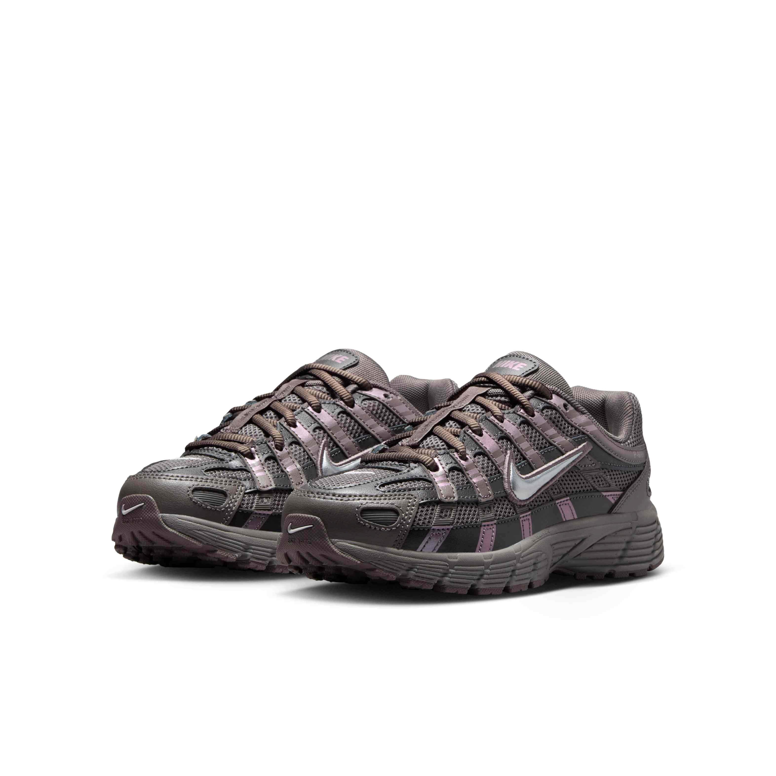Nike P-6000 Grade School Boys' "Cave Stone/Medium Ash/Flat Pewter/Metallic Silver" Shoe