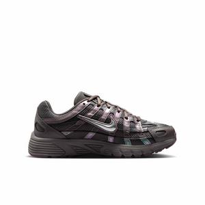 Nike P-6000 "Cave Stone/Medium Ash/Flat Pewter/Metallic Silver" Grade School Boys' Shoe