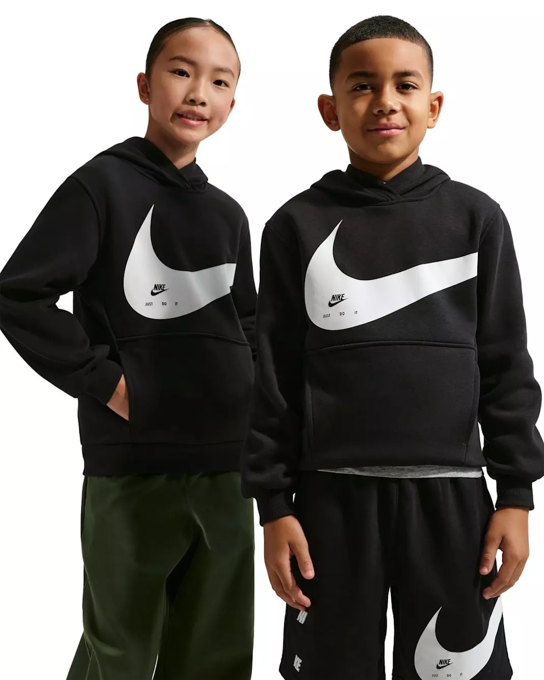 Nike Big Kids' Sportswear Club Hoodie - Black - BLACK