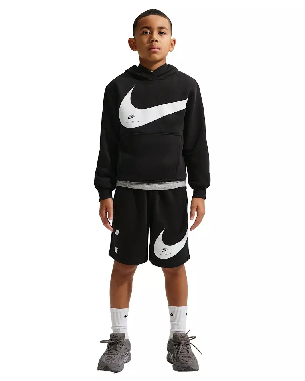 Nike Big Kids' Sportswear Club Hoodie - Black - BLACK