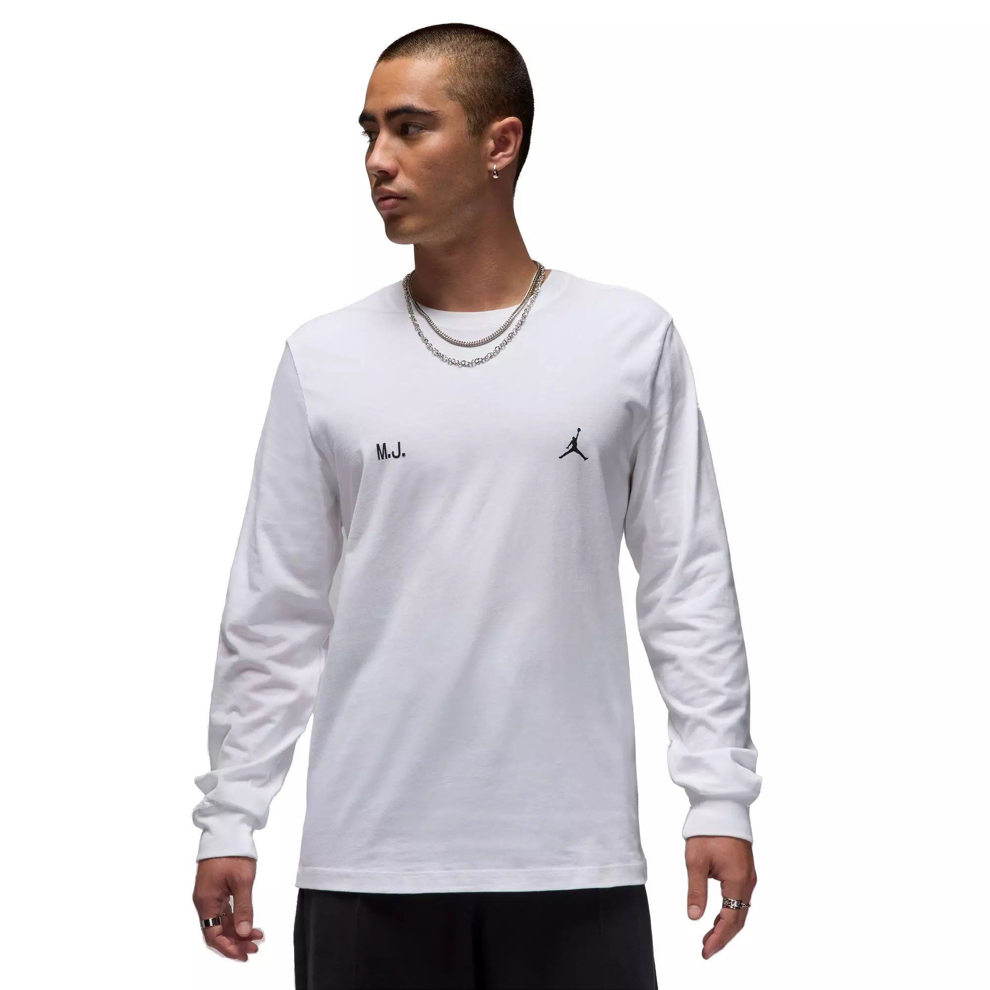 Jordan Men's Brand Never Long-Sleeve Top - WHITE
