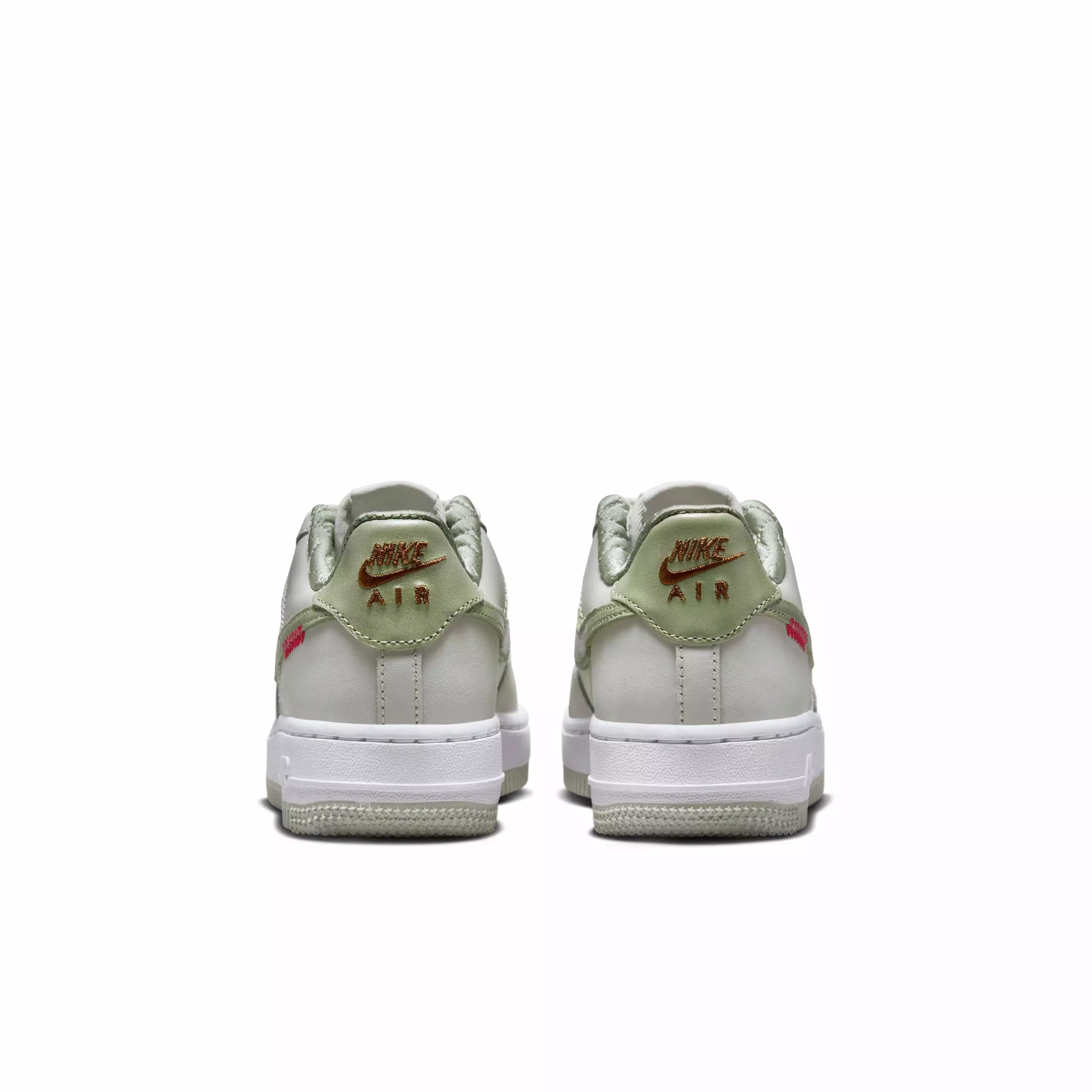 Nike Air Force 1 LV8 "Sail/White/Light Bone/Olive Aura" Grade School Boys' Shoe - SAIL/WHITE/LT BONE/OLIVE