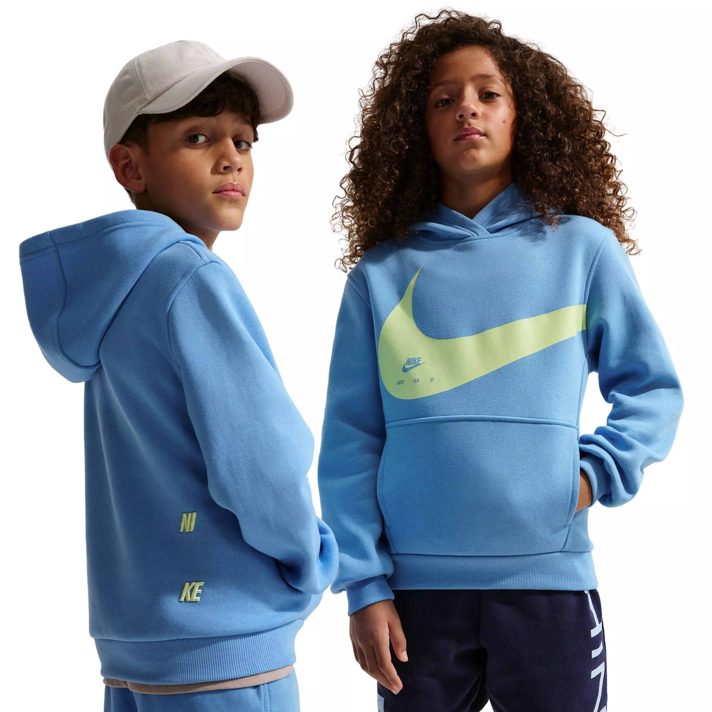 Nike Big Kids' Sportswear Club Hoodie - Blue - BLUE