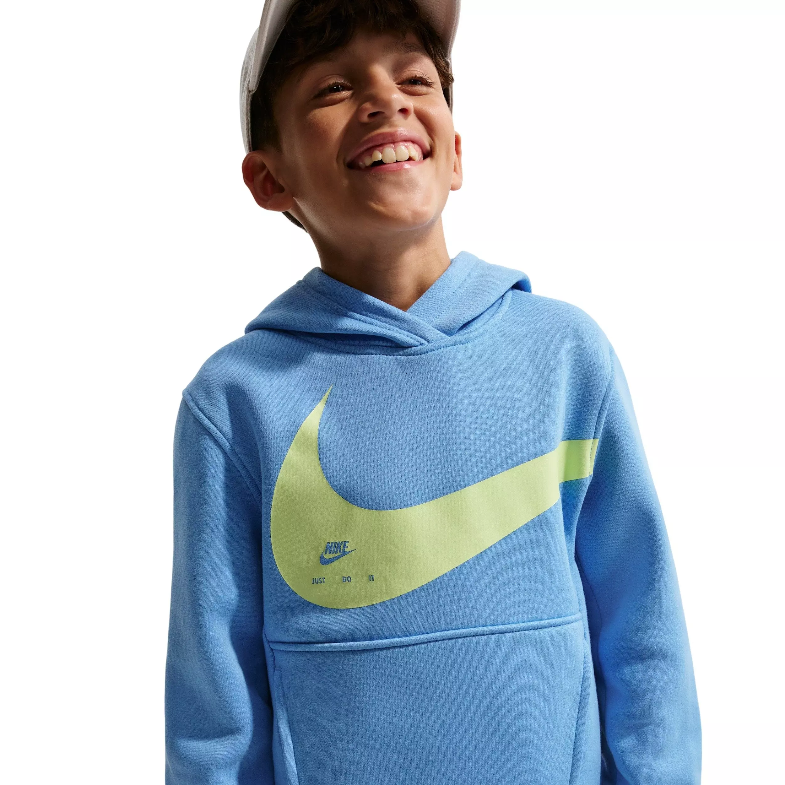 Nike Big Kids' Sportswear Club Hoodie - Blue - BLUE