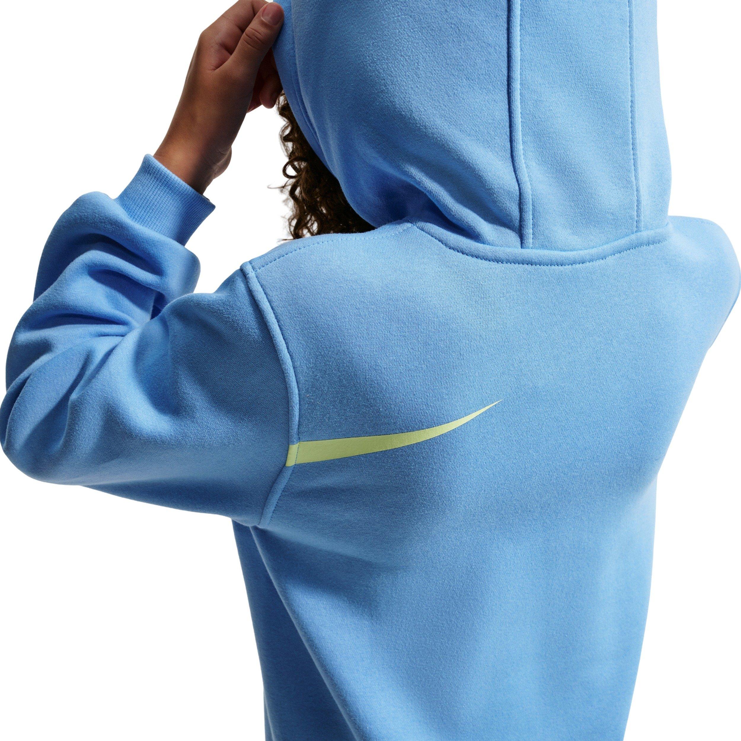 Nike Big Kids' Sportswear Club Hoodie - Blue - BLUE Thumbnail View 4