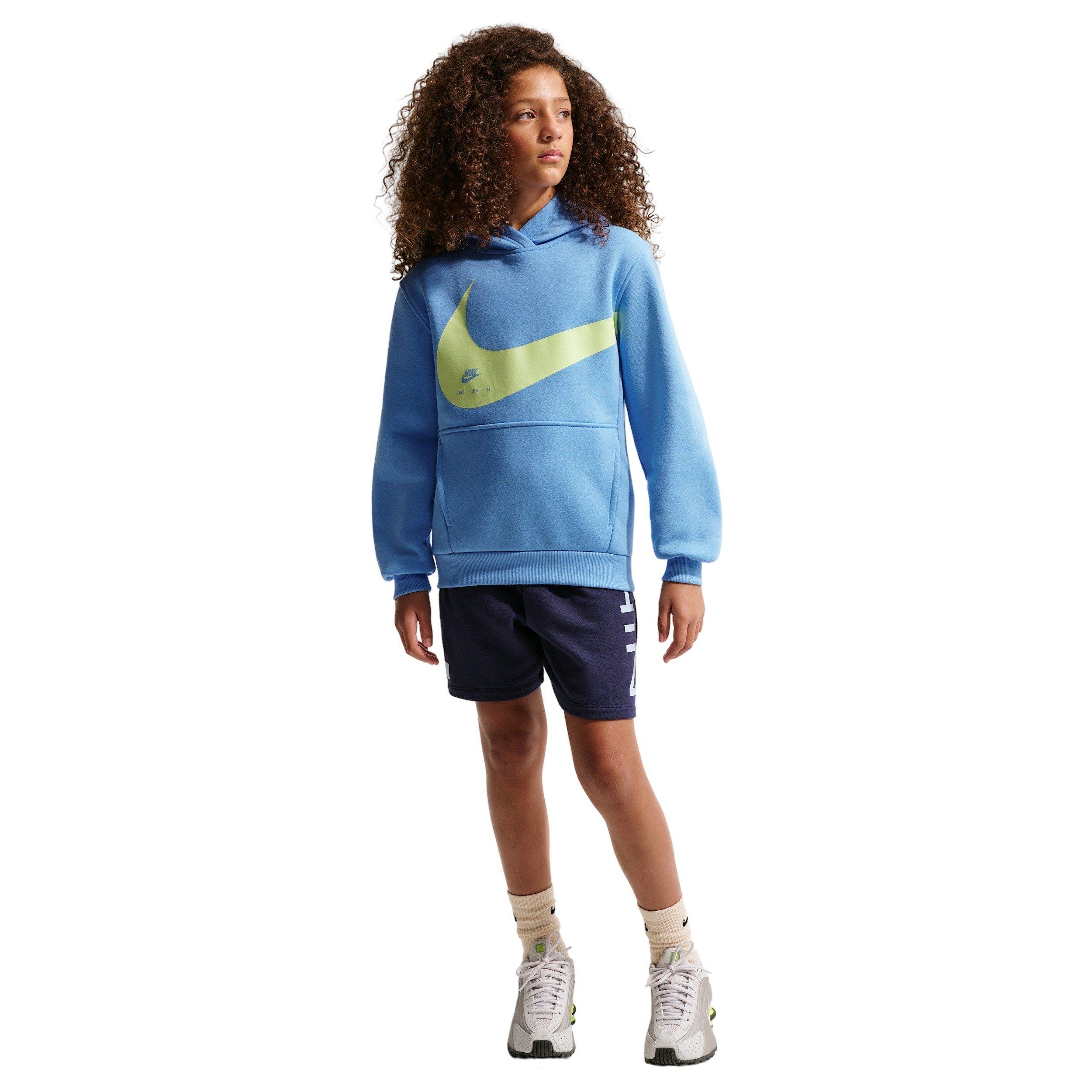 Nike Big Kids' Sportswear Club Hoodie - Blue - BLUE Thumbnail View 6