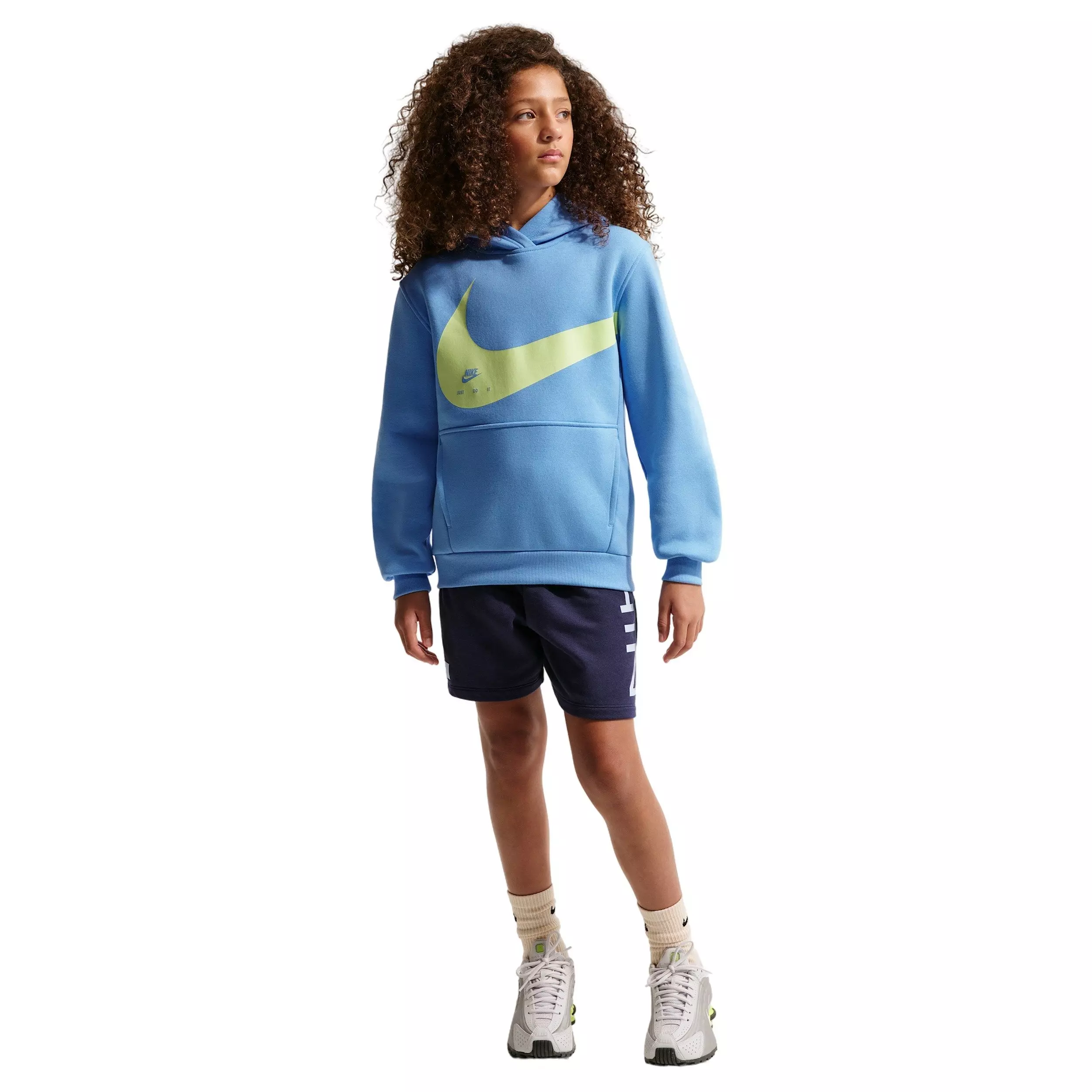 Nike Big Kids' Sportswear Club Hoodie - Blue - BLUE