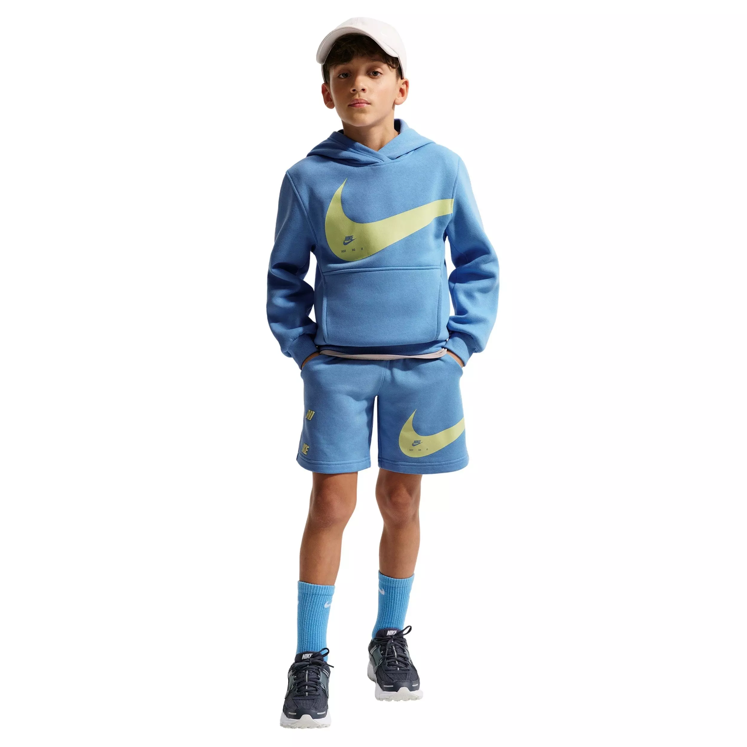 Nike Big Kids' Sportswear Club Hoodie - Blue - BLUE