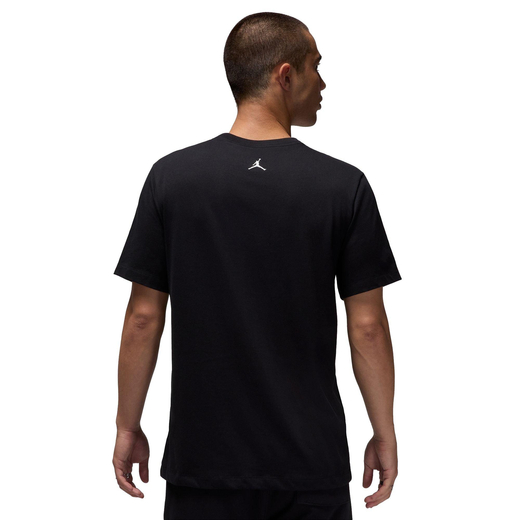 Jordan Men's Brand Dot Short-Sleeve Crew T-Shirt - Black - BLACK Thumbnail View 2