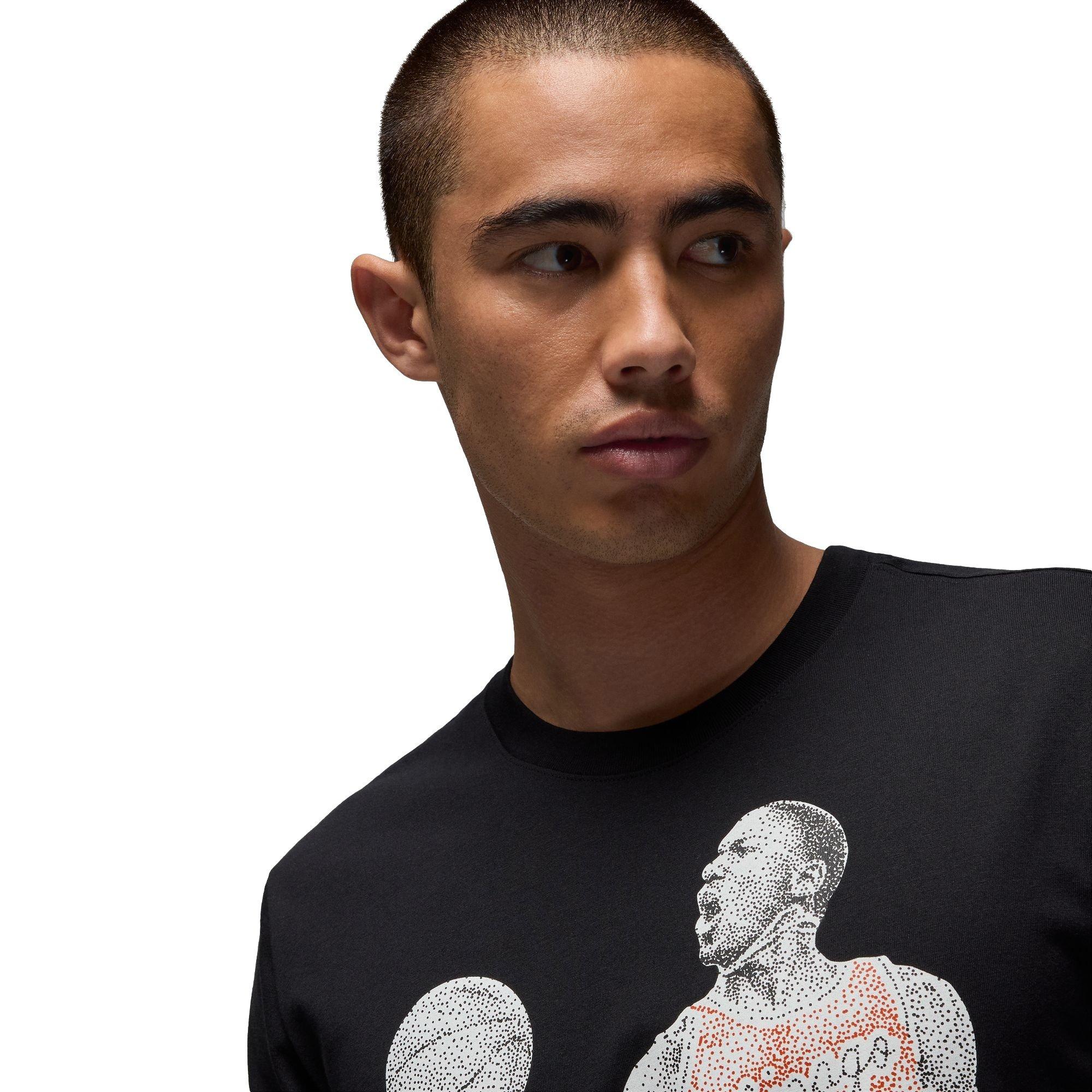 Jordan Men's Brand Dot Short-Sleeve Crew T-Shirt - Black - BLACK Thumbnail View 4