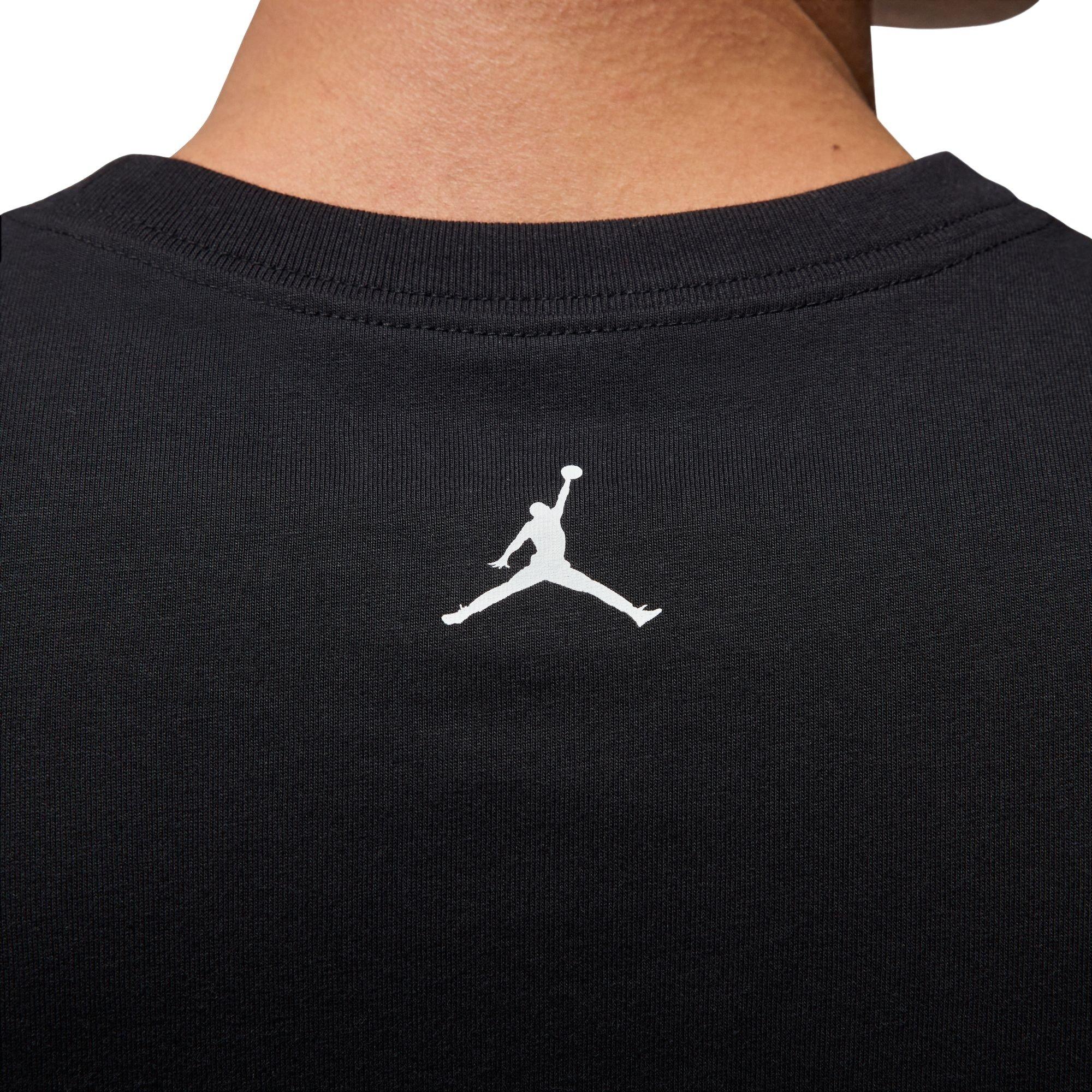 Jordan Men's Brand Dot Short-Sleeve Crew T-Shirt - Black - BLACK Thumbnail View 5