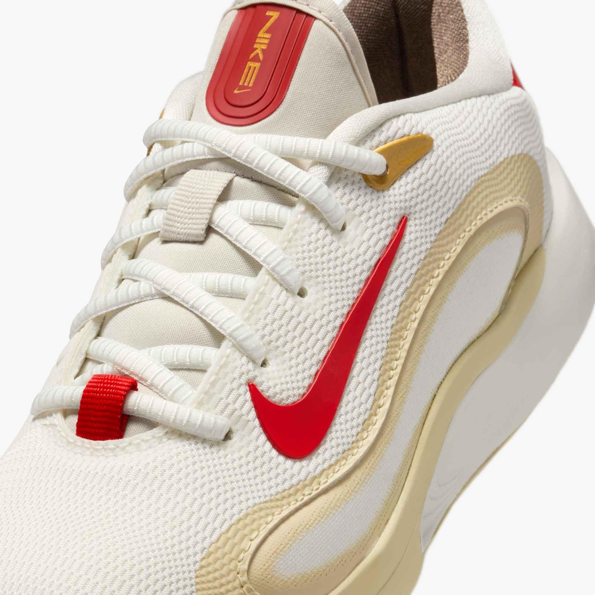 Nike IsoFly Grade School Boys' "Sail/Light Bone/Light Khaki/University Red" Basketball Shoe