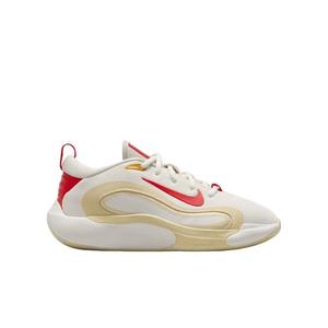 Nike IsoFly "Sail/Light Bone/Light Khaki/University Red" Grade School Boys' Basketball Shoe