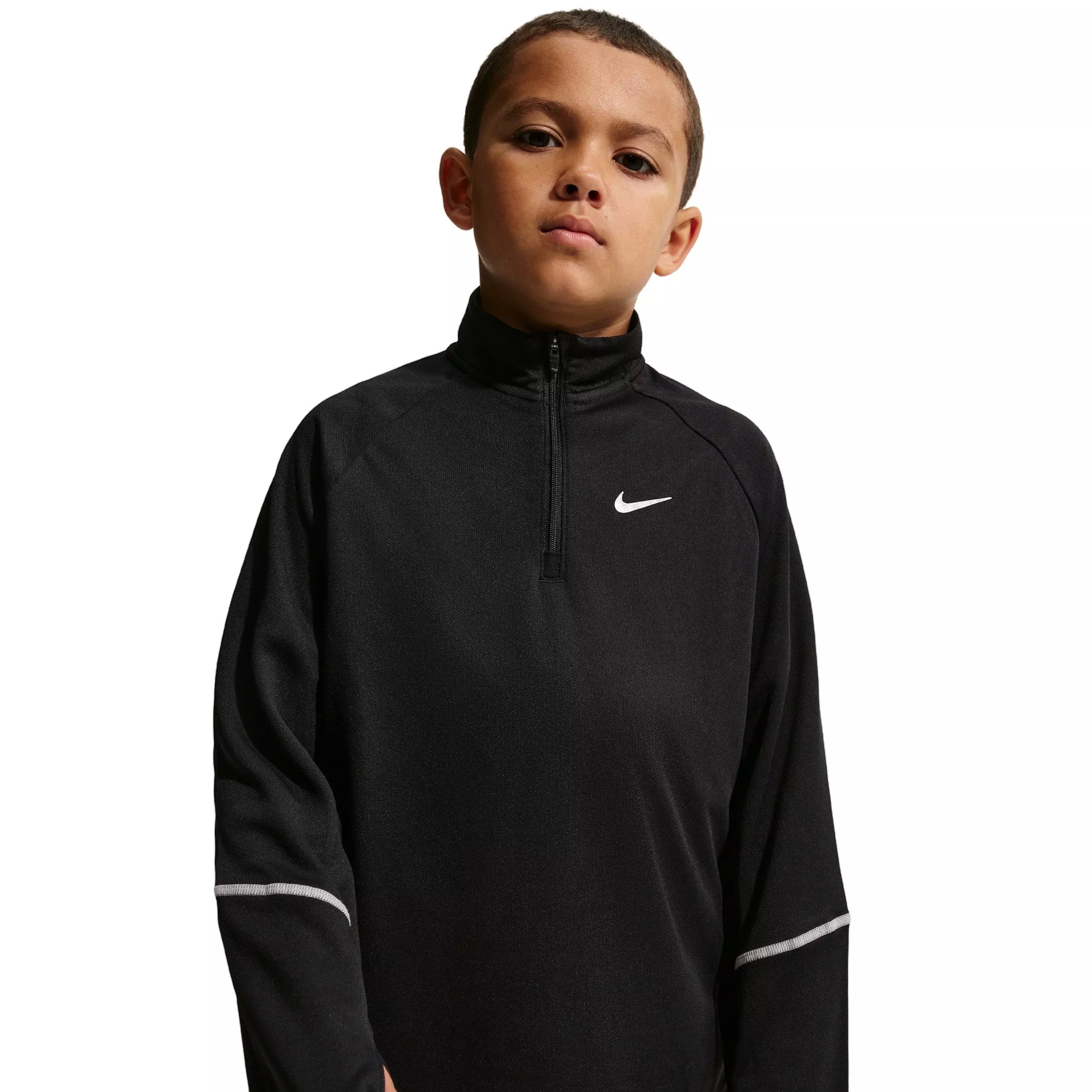 Nike Big Kids' Miler Dri-FIT 1/2-Zip Top - Black - BLACK