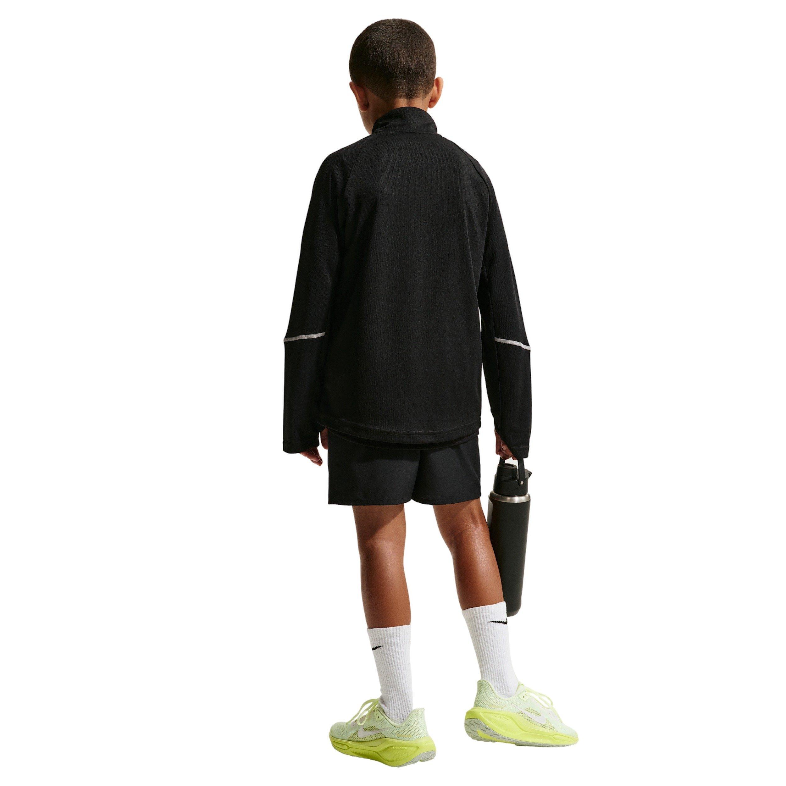Nike Big Kids' Miler Dri-FIT 1/2-Zip Top -Black - BLACK Thumbnail View 5