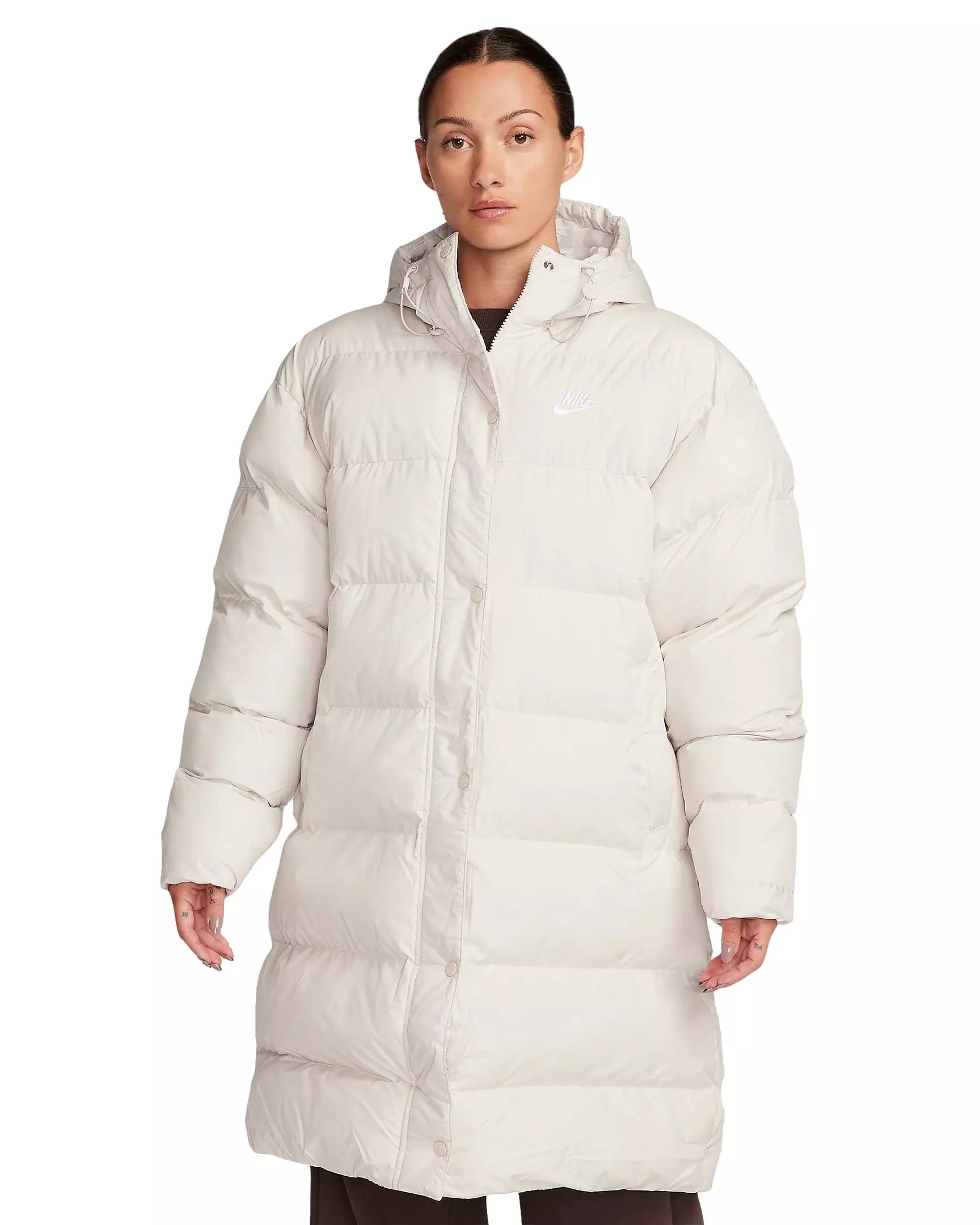 Nike Women's Sportswear Metro Puffer Therma-FIT Loose Hooded Parka - LT BROWN