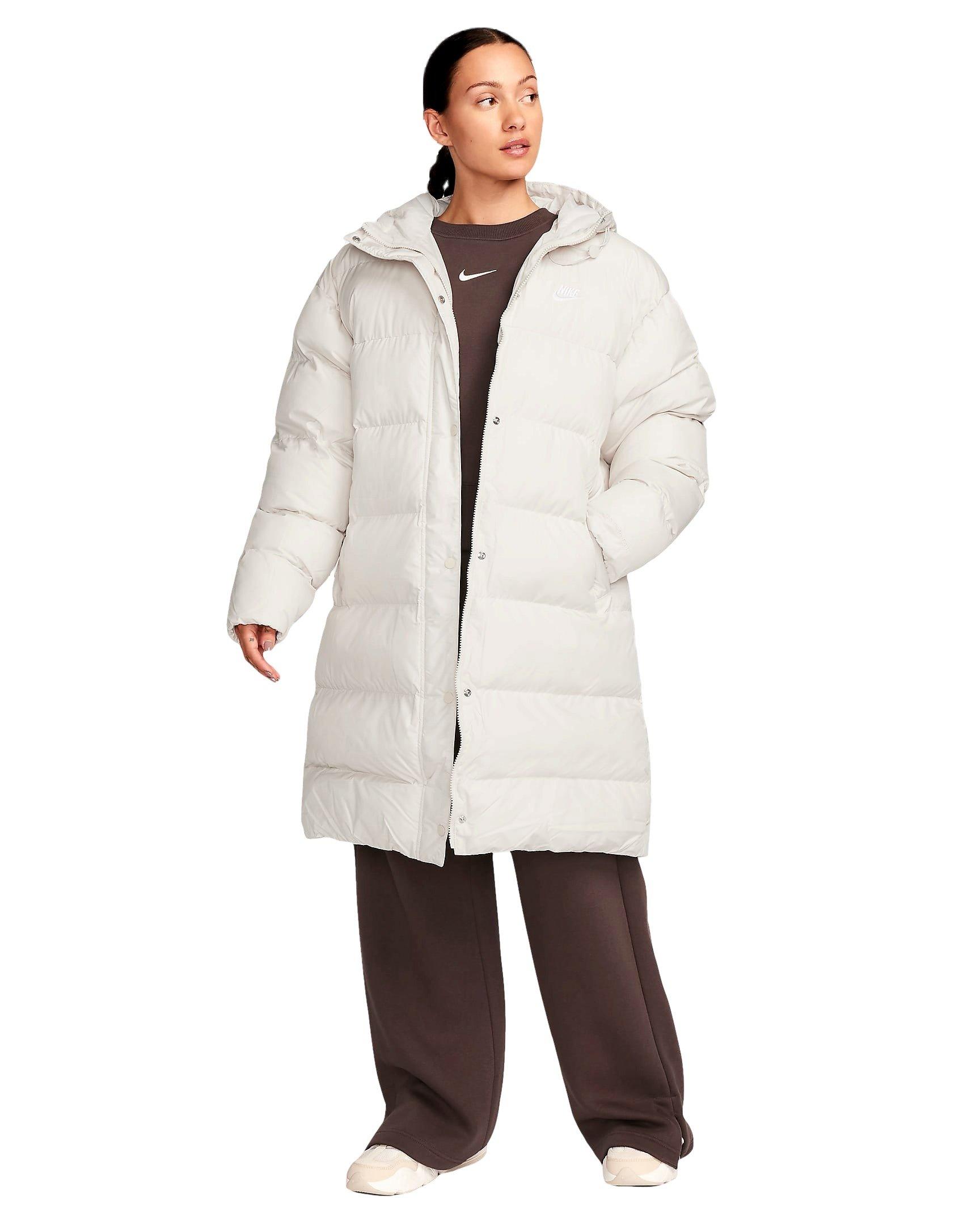 Nike Women's Sportswear Metro Puffer Therma-FIT Loose Hooded Parka - LT BROWN Thumbnail View 7