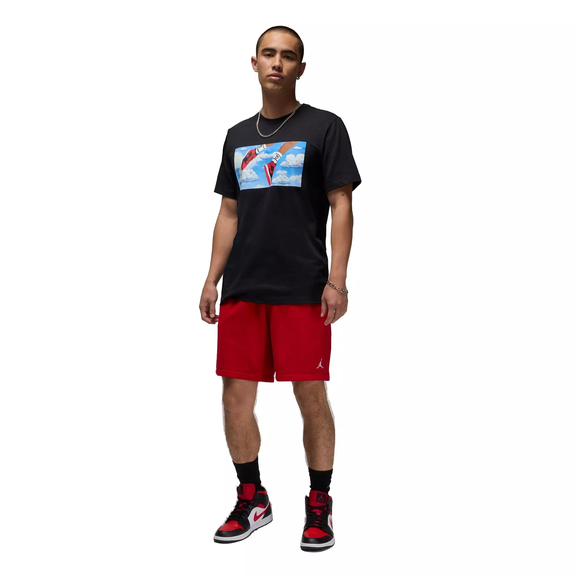 Jordan Men's Flight Essentials Short Sleeve Crew T-Shirt - Black - BLACK