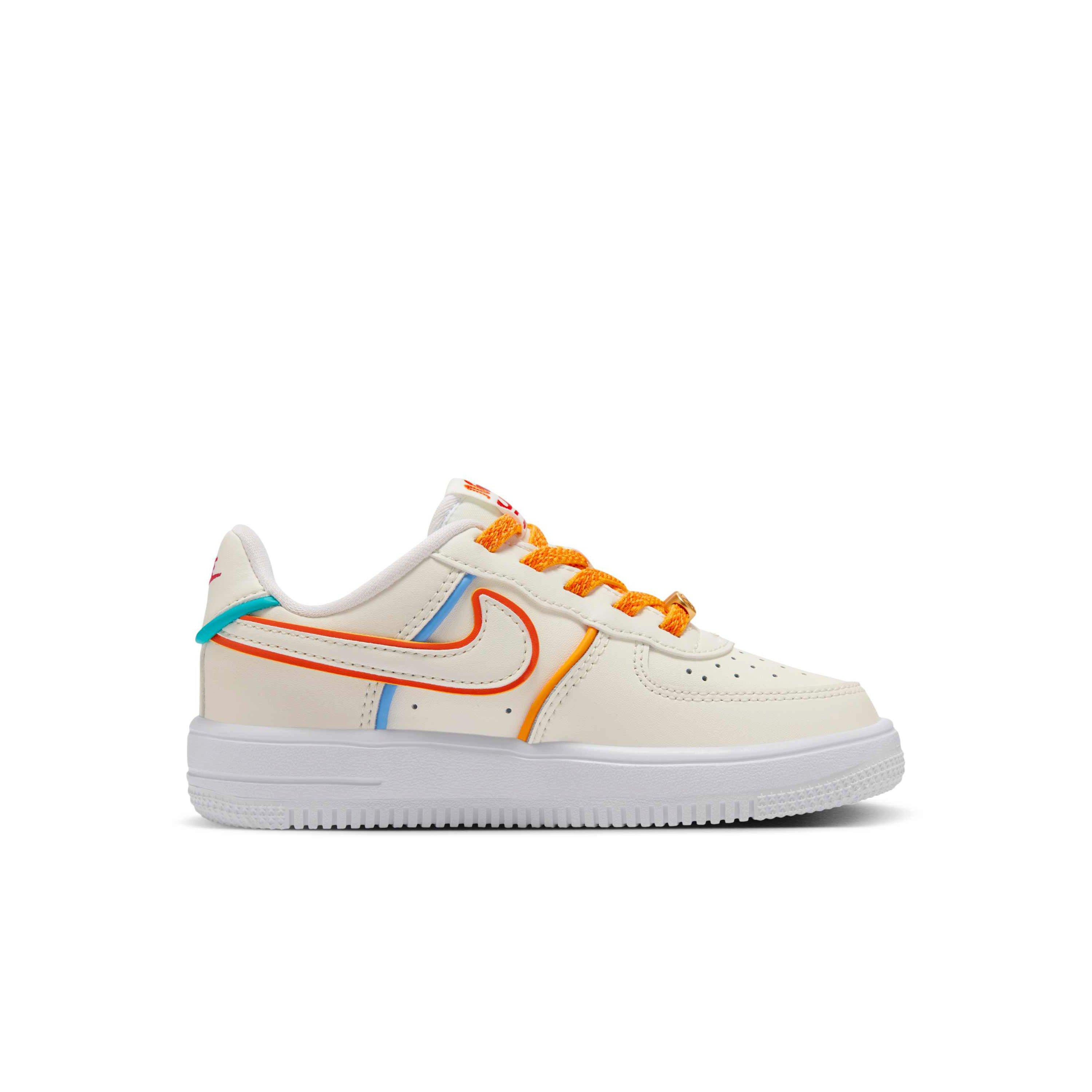 Nike Force 1 Low LV8 EasyOn "Sail/White/Sail" Preschool Boys' Shoe - SAIL/WHITE/SAIL Thumbnail View 1